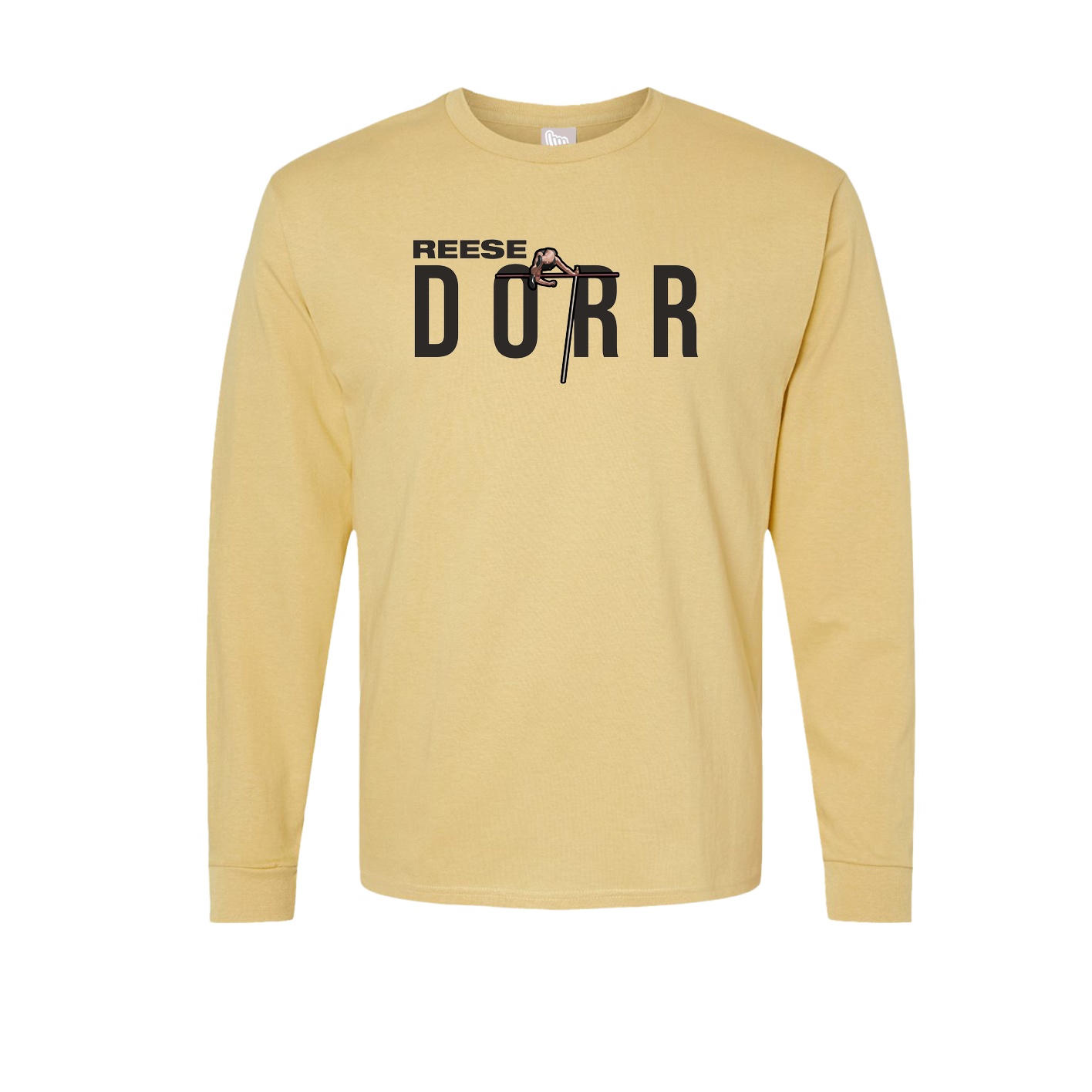 Long Sleeve Tee — Player Name in Vegas Gold