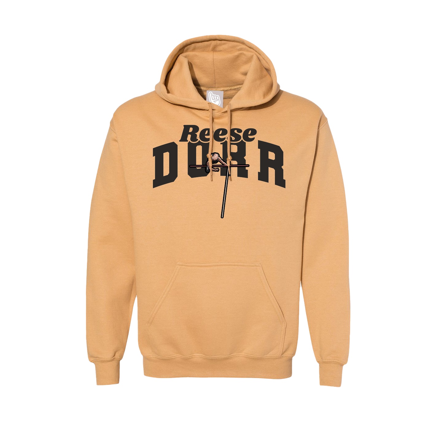 Hoodie — Signature Arch in Vegas Gold