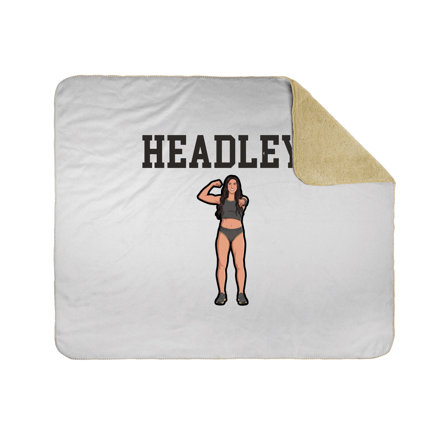Throw Blanket — Shirsey in White