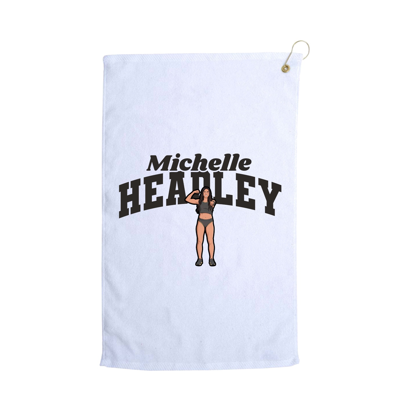 Golf Towel — Signature Arch in White