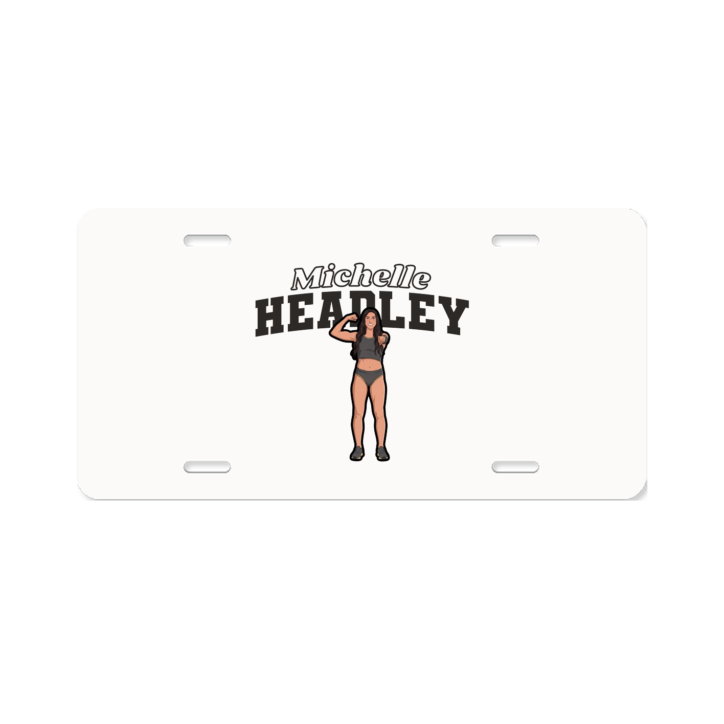 License Plate — Name Arch in Classic