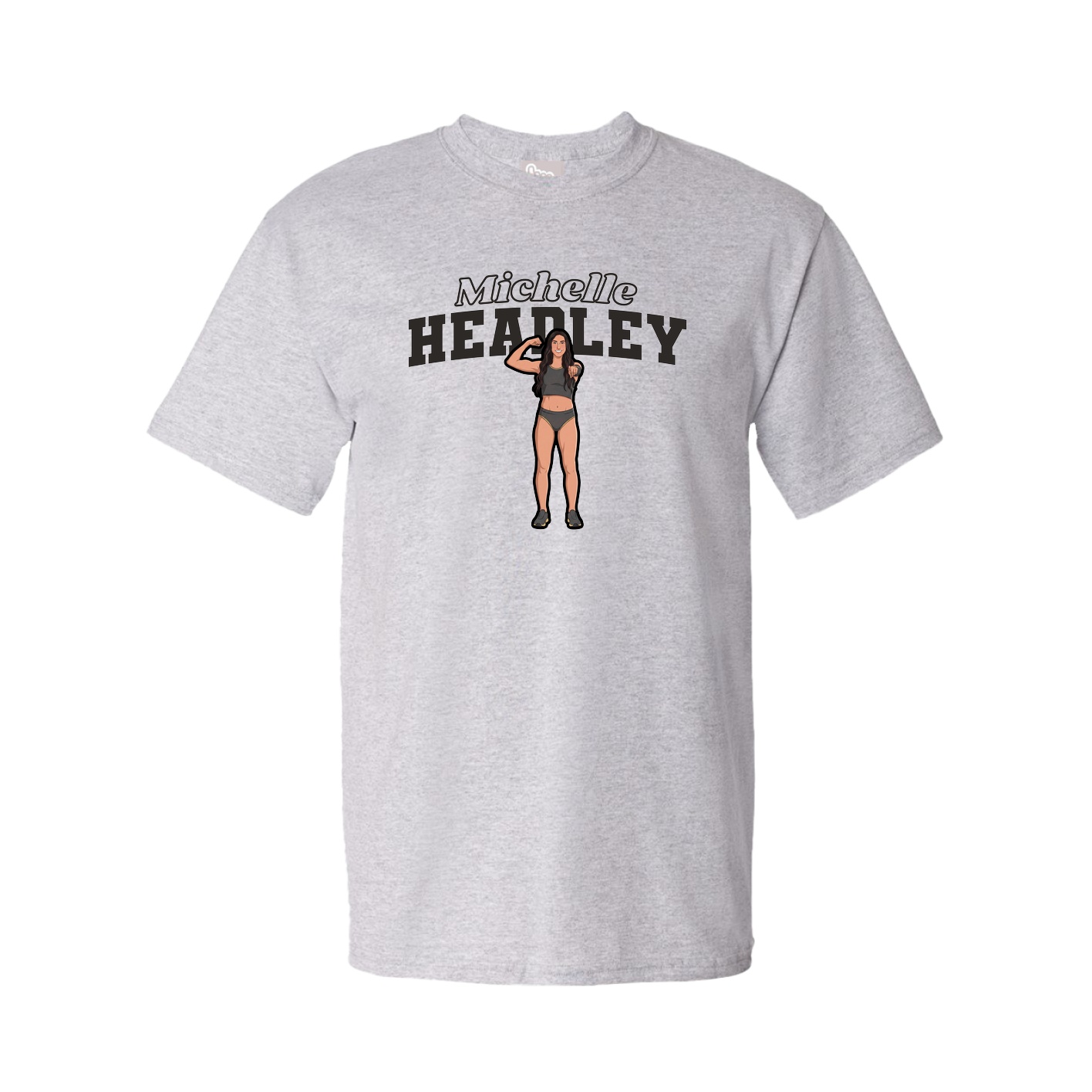 Tee — Name Arch in Grey