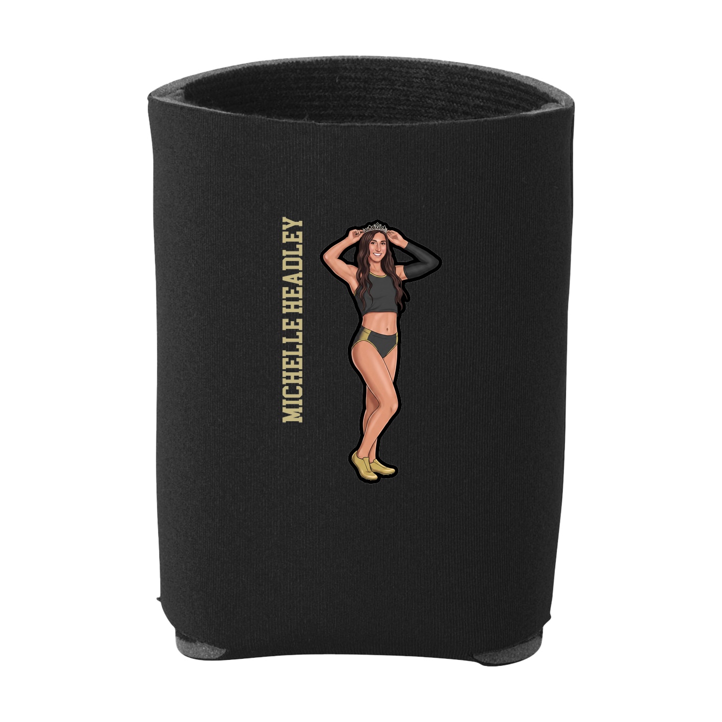 Can Holder — Name Vertical in Black