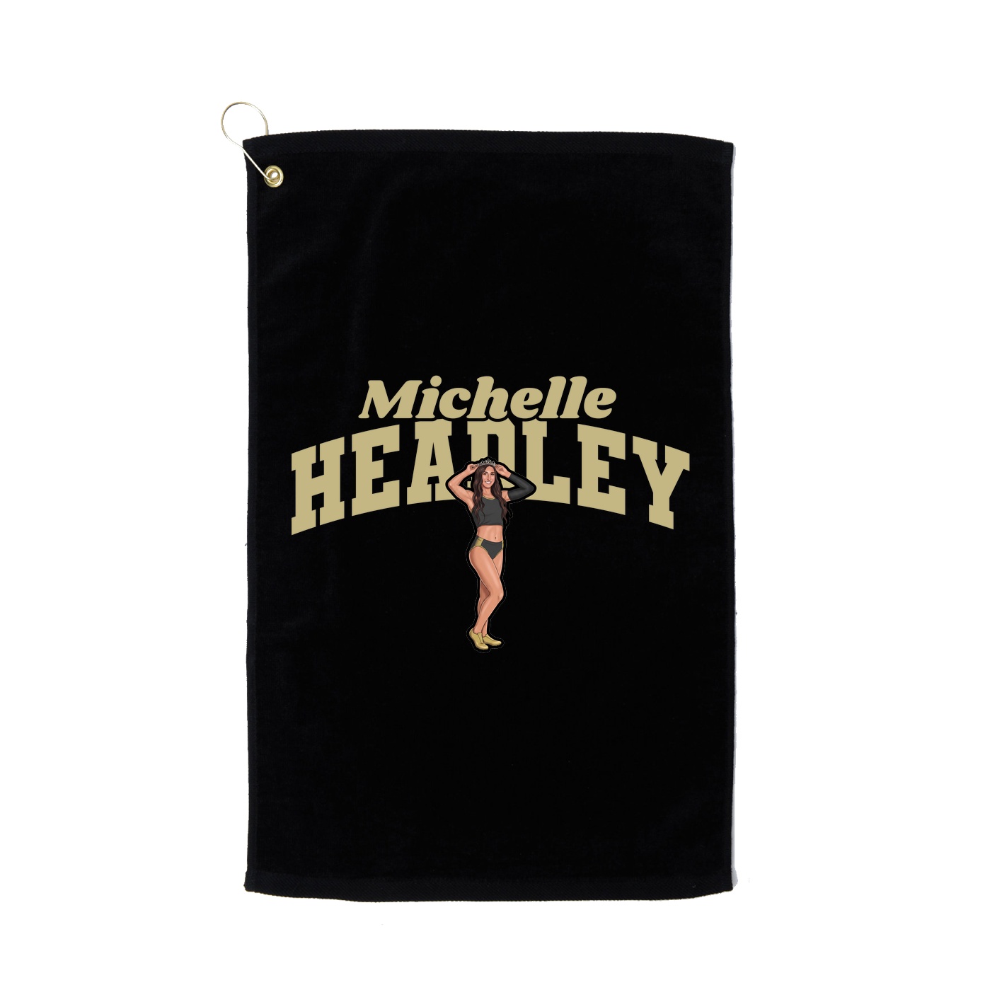 Golf Towel — Signature Arch in Black