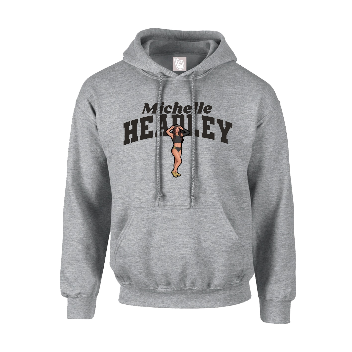 Youth Hoodie — Signature Arch in Grey
