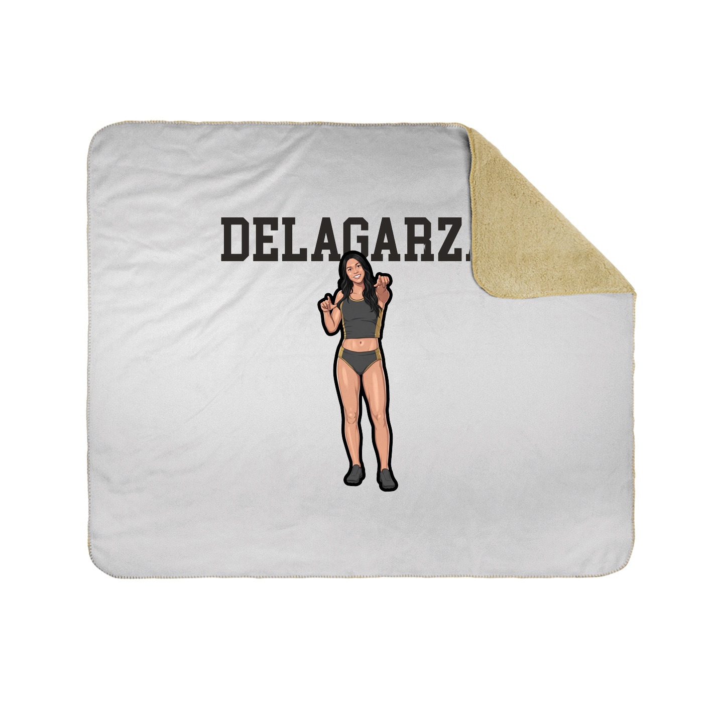 Throw Blanket — Shirsey in White