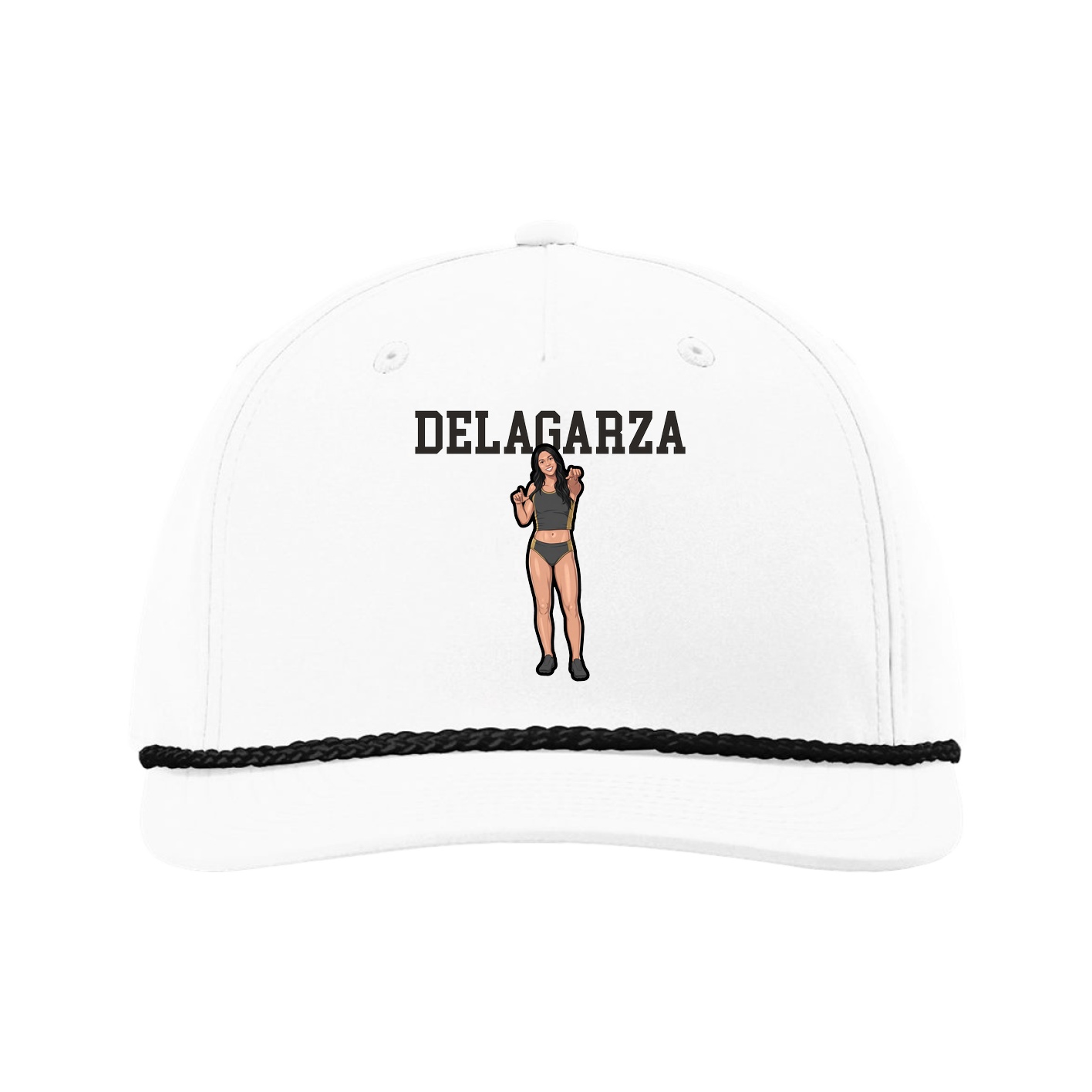Five-Panel Classic Rope Cap — Shirsey in White