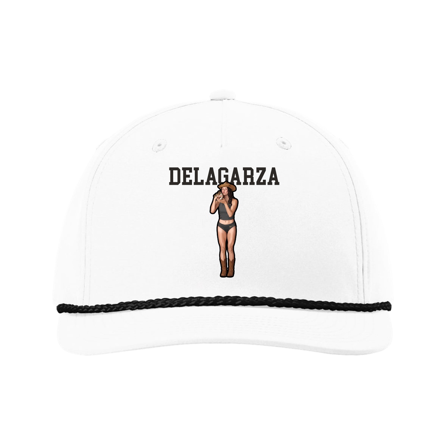 Five-Panel Classic Rope Cap — Shirsey in White