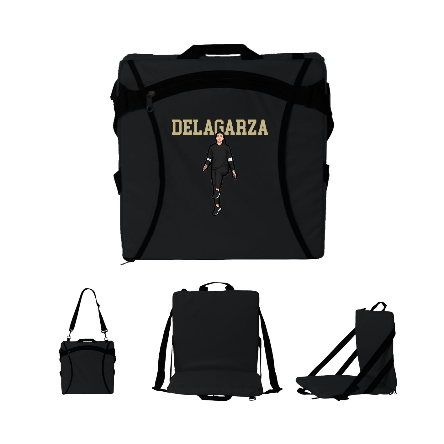 Folding Stadium Seat — Shirsey in Black