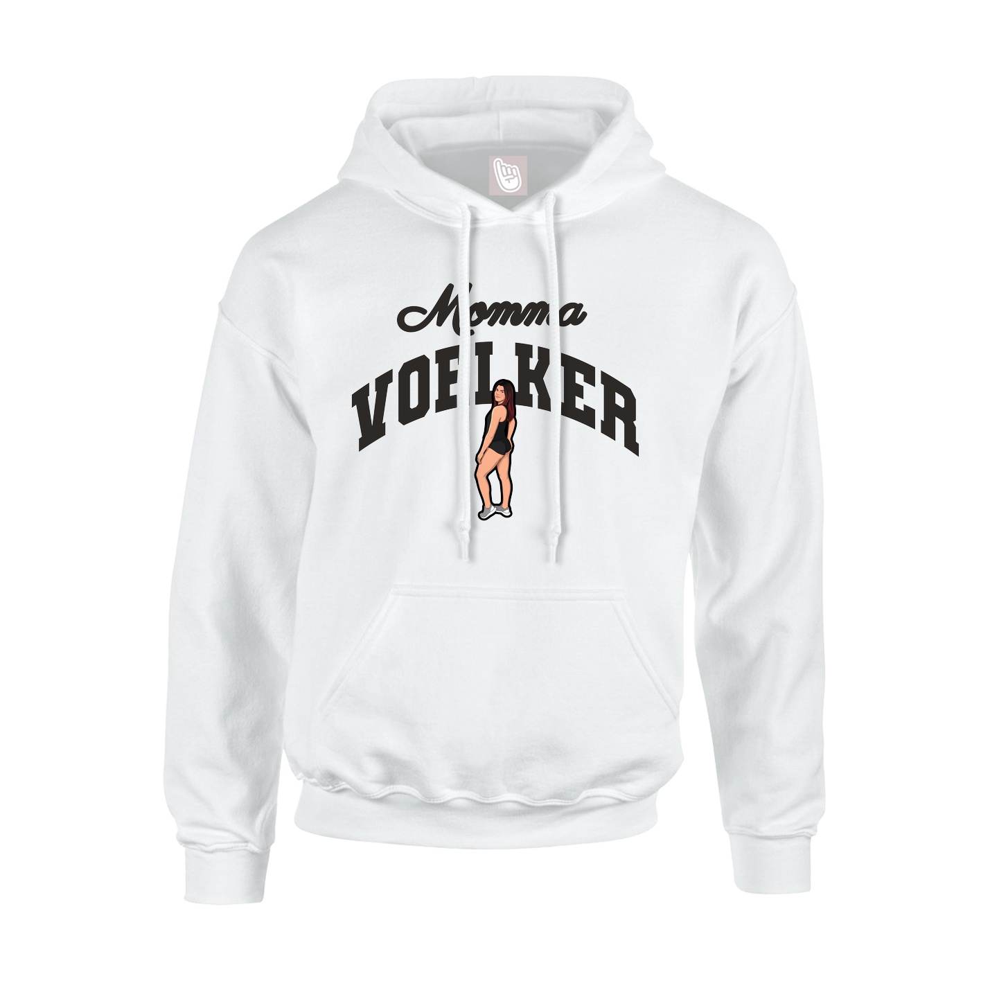 Youth Hoodie — Mothers Day Arch in White