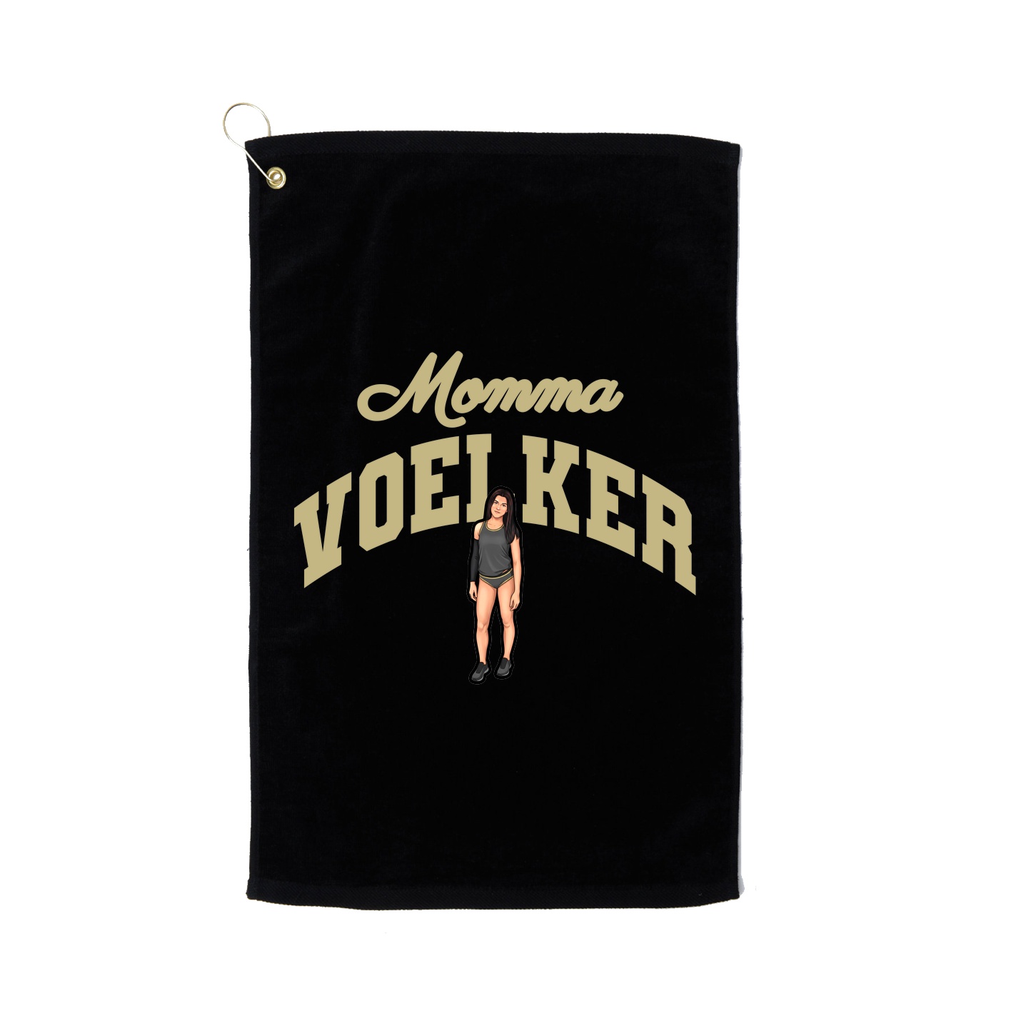 Golf Towel — Mothers Day Arch in Black