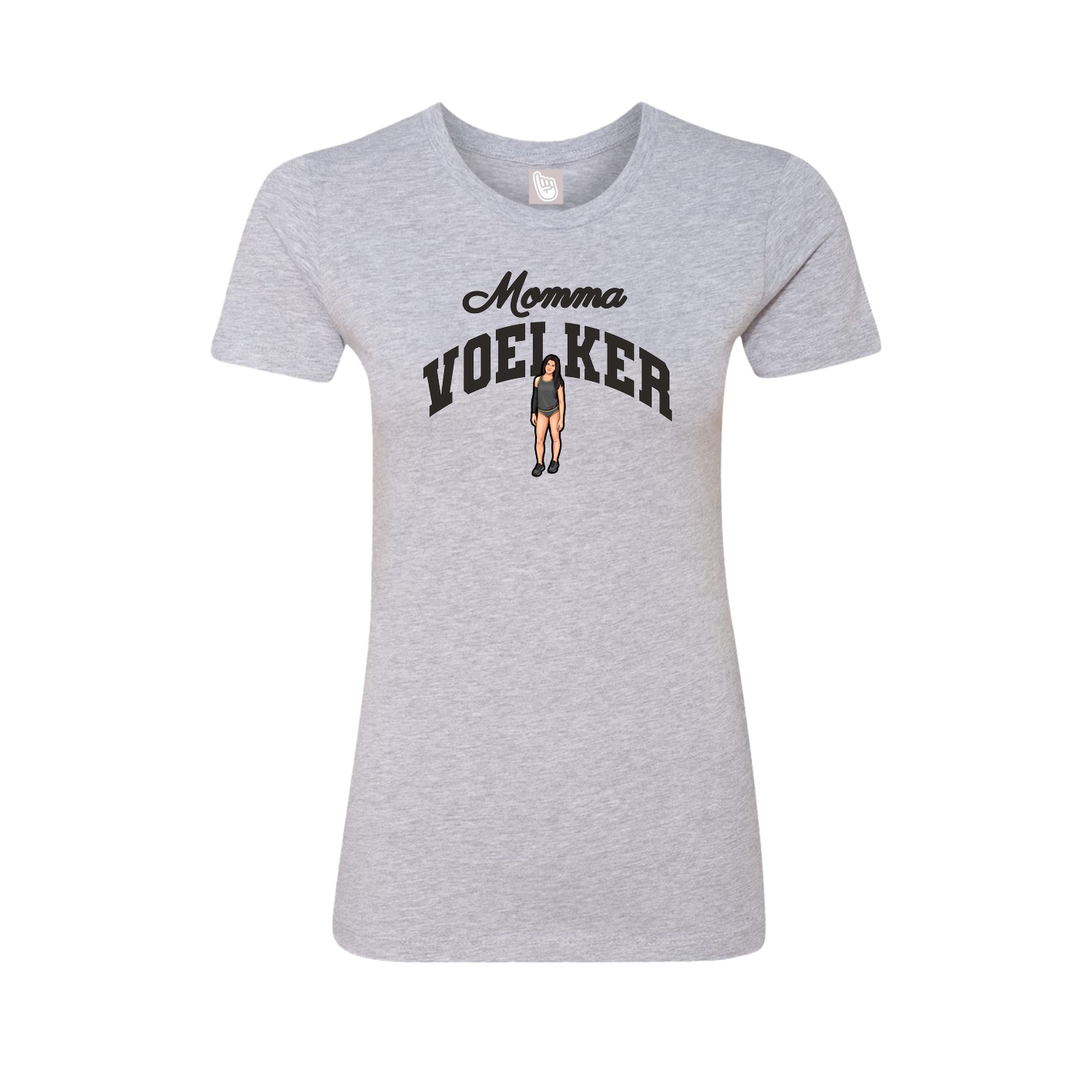 Womens Tee — Mothers Day Arch in Grey