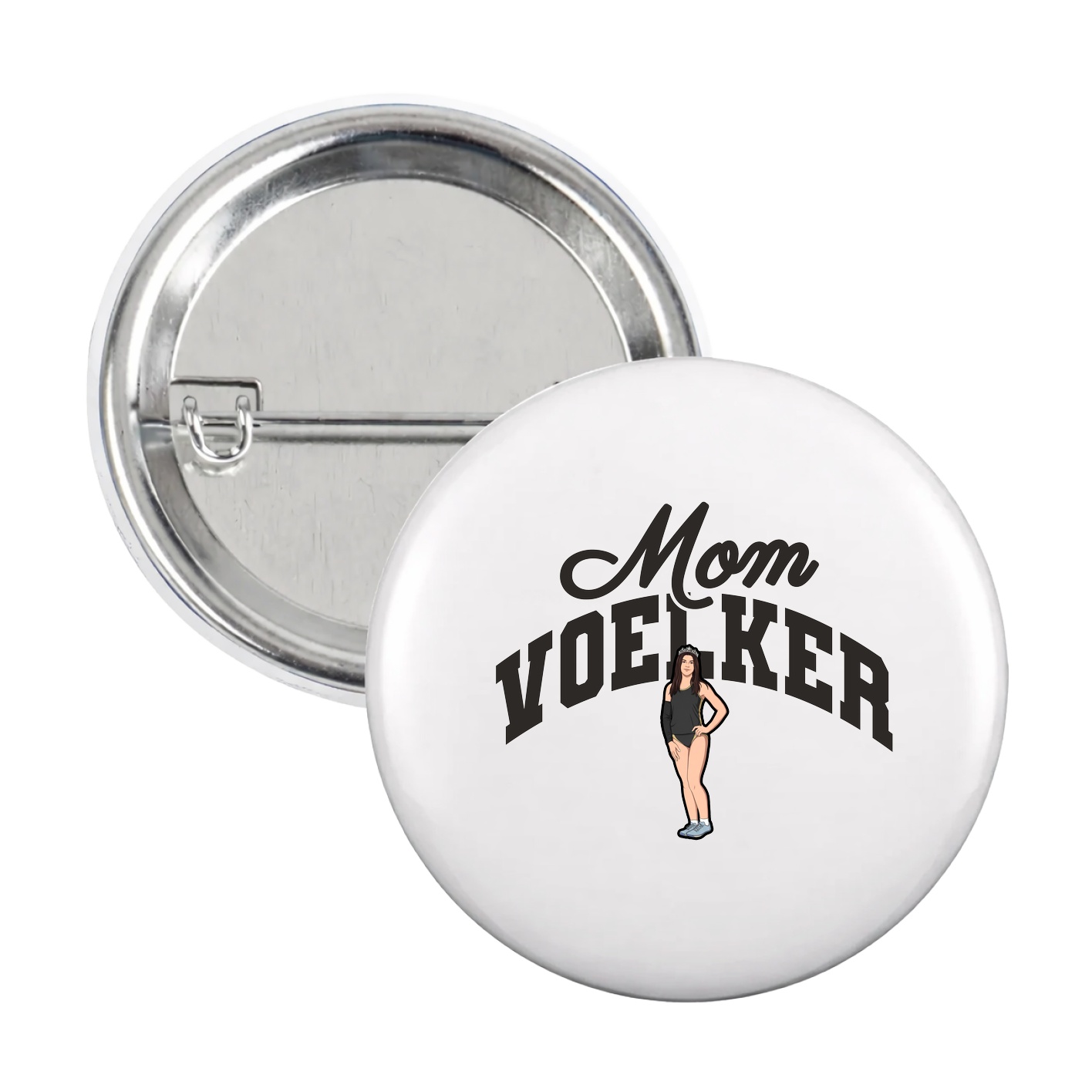 Game Day Button — Mothers Day Arch in White