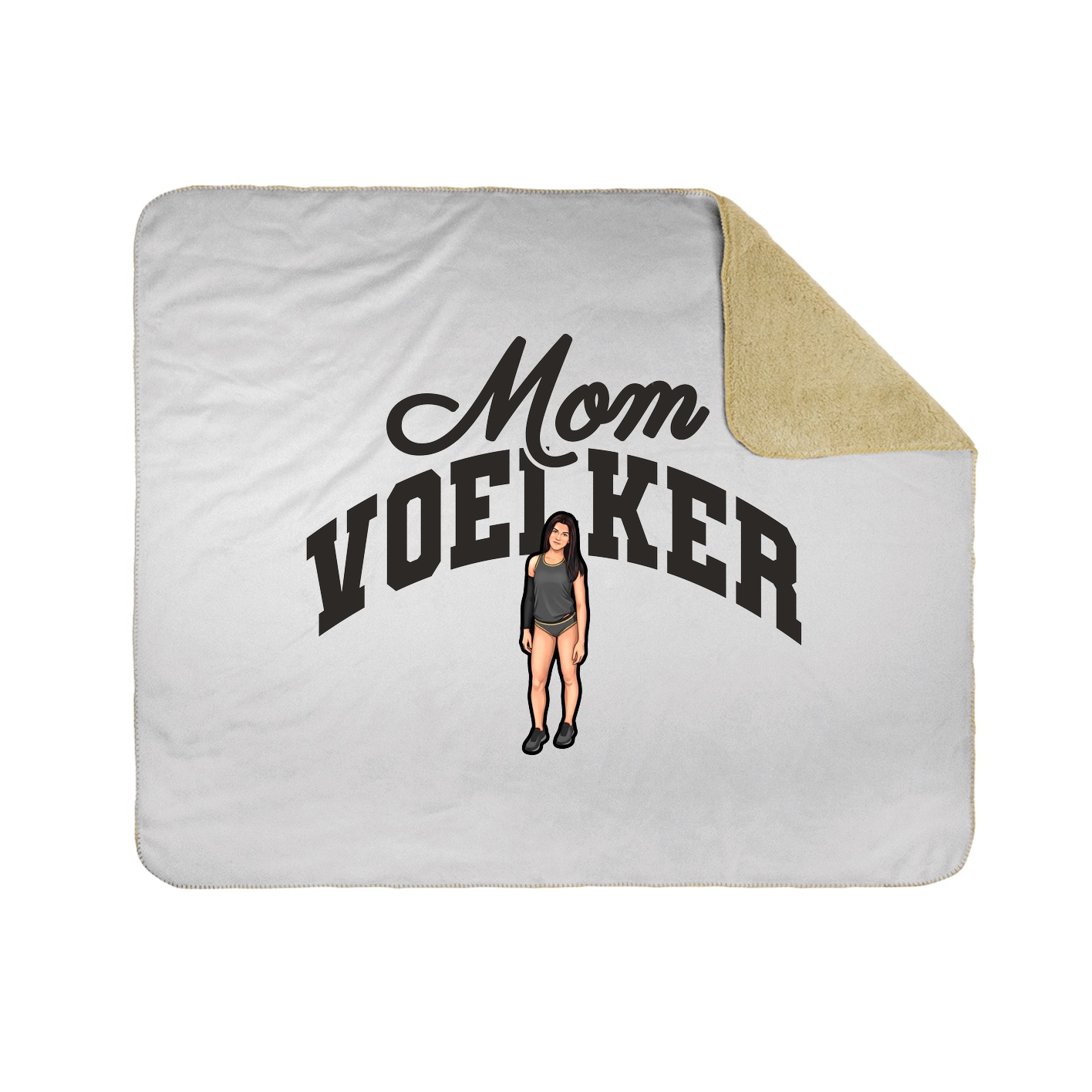 Throw Blanket — Mothers Day Arch in White