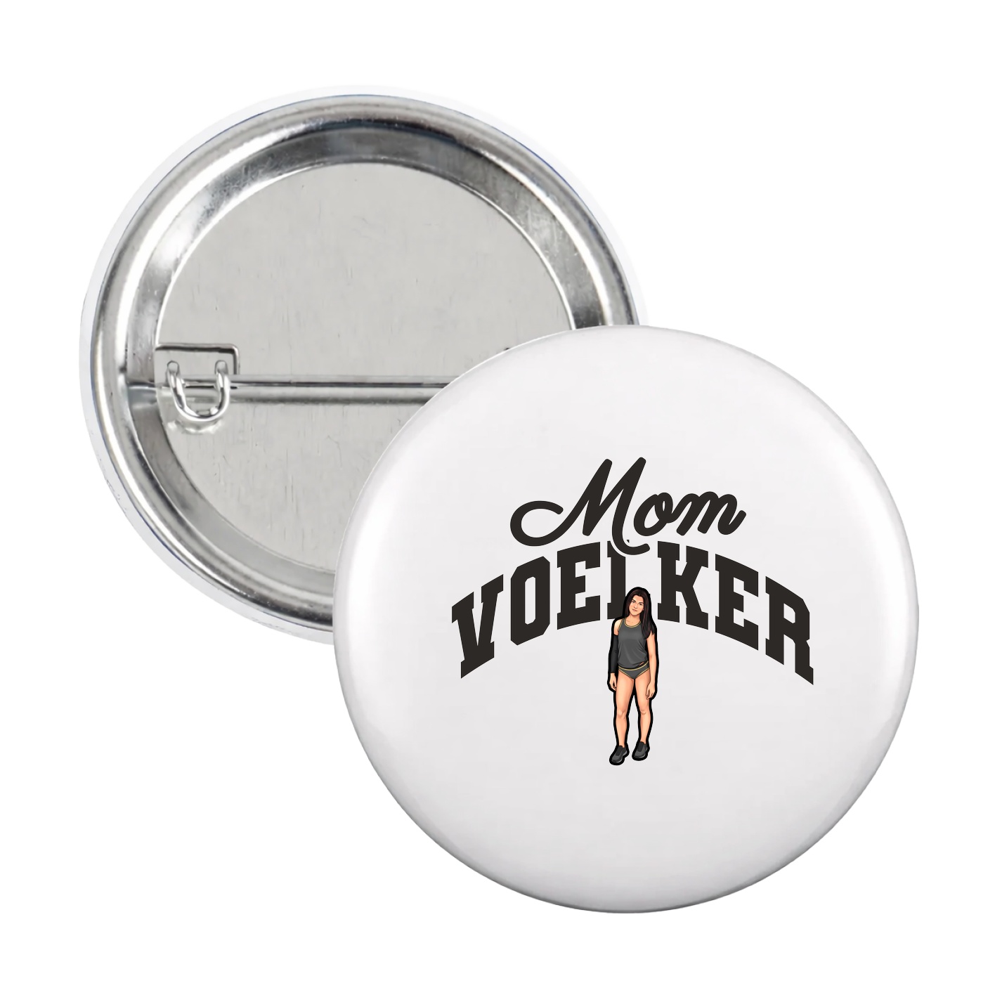 Game Day Button — Mothers Day Arch in White