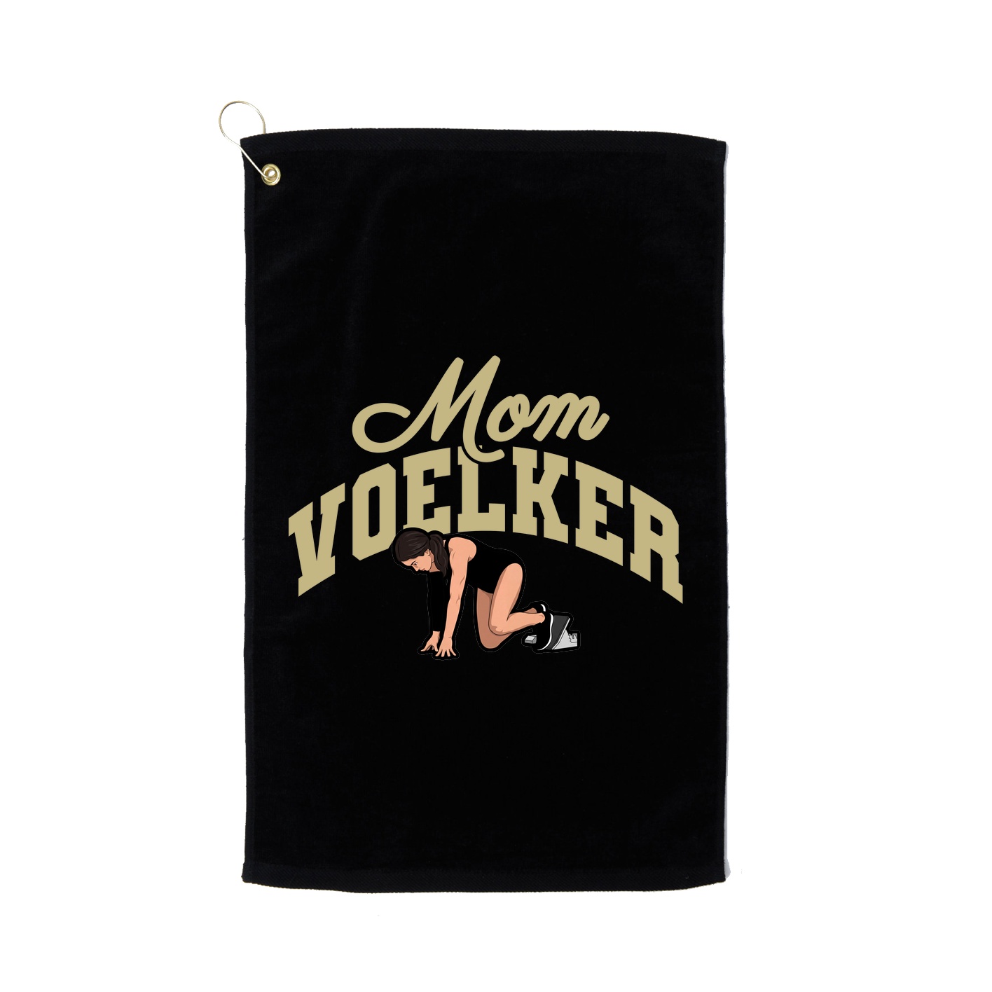 Golf Towel — Mothers Day Arch in Black