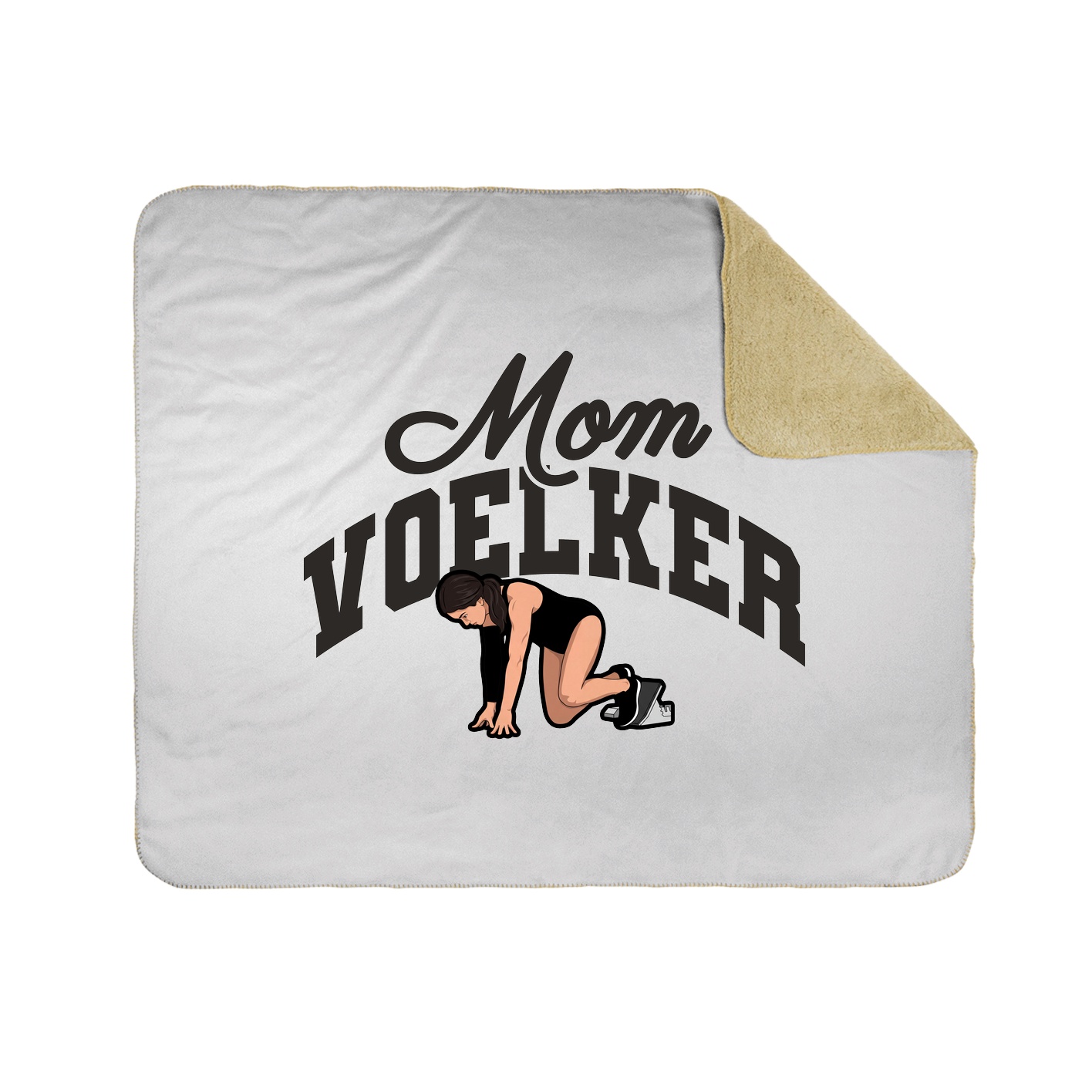 Throw Blanket — Mothers Day Arch in White