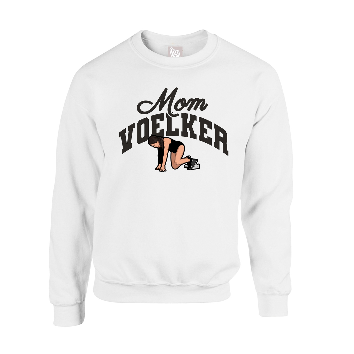 Fleece Crew — Mothers Day Arch in White