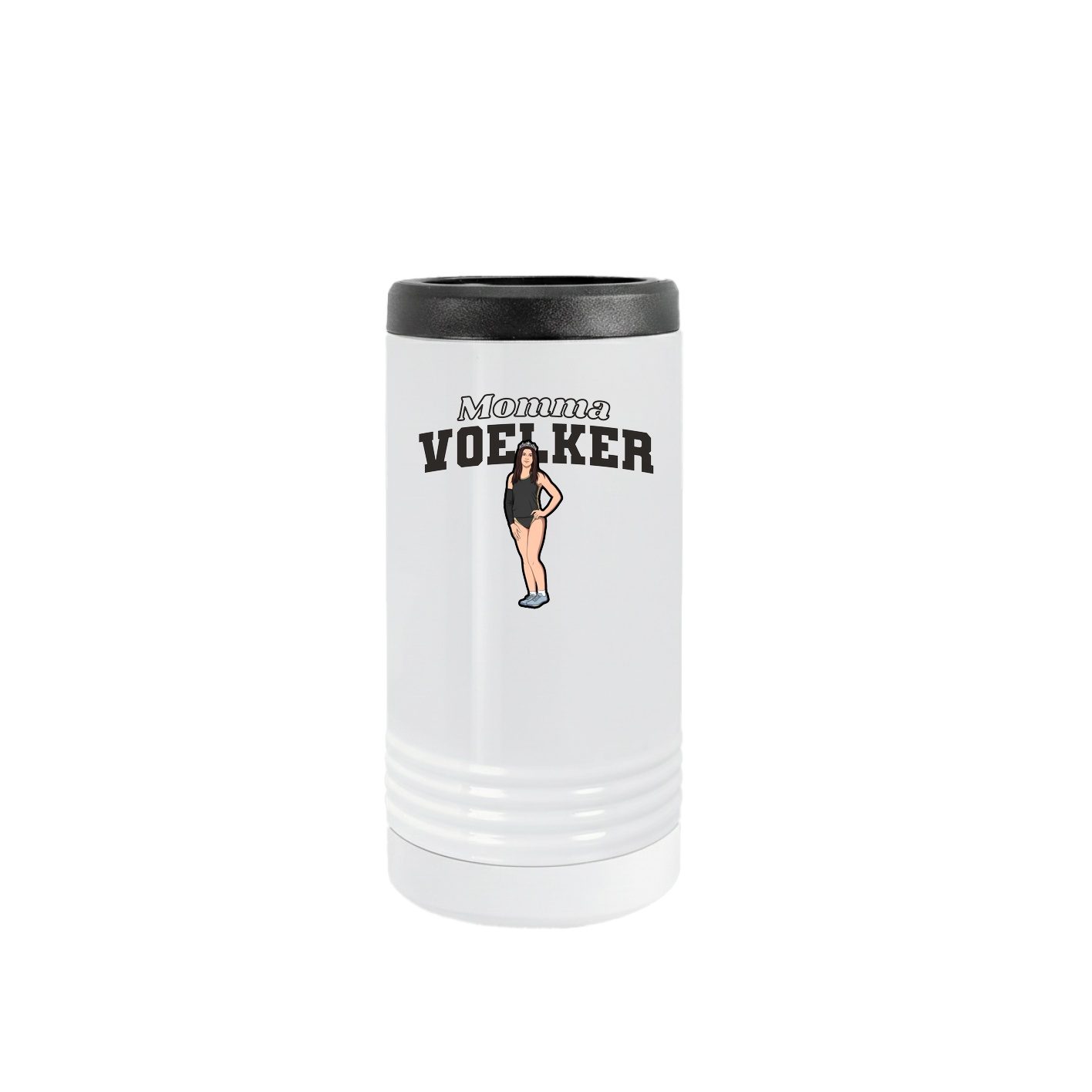 Slim Beverage Holder — Mothers Day Block in White