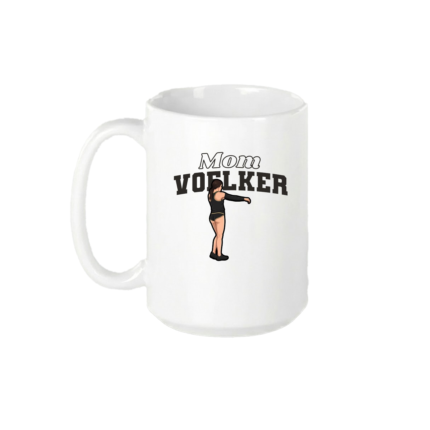 15oz Coffee Mug — Mothers Day Block in White