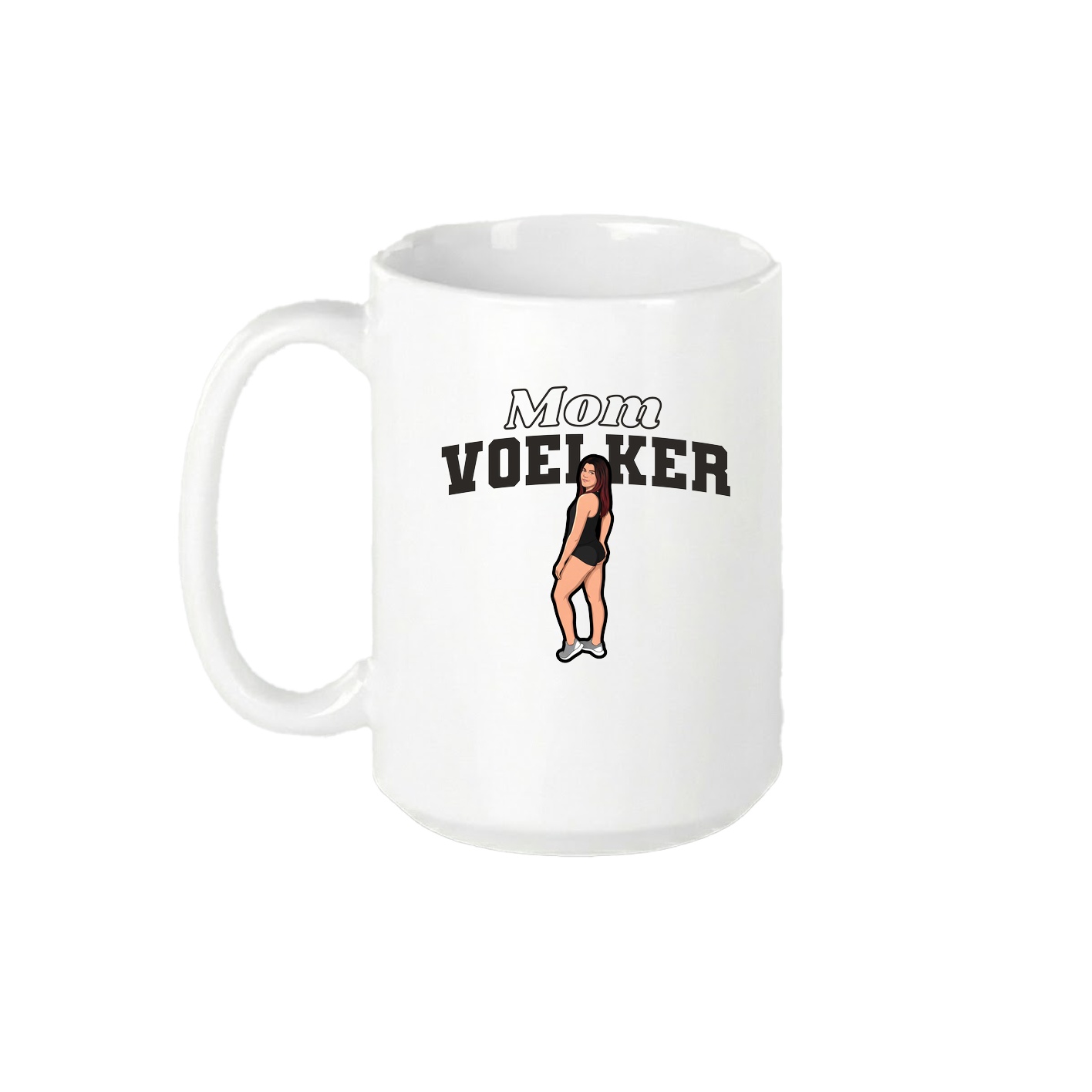 15oz Coffee Mug — Mothers Day Block in White