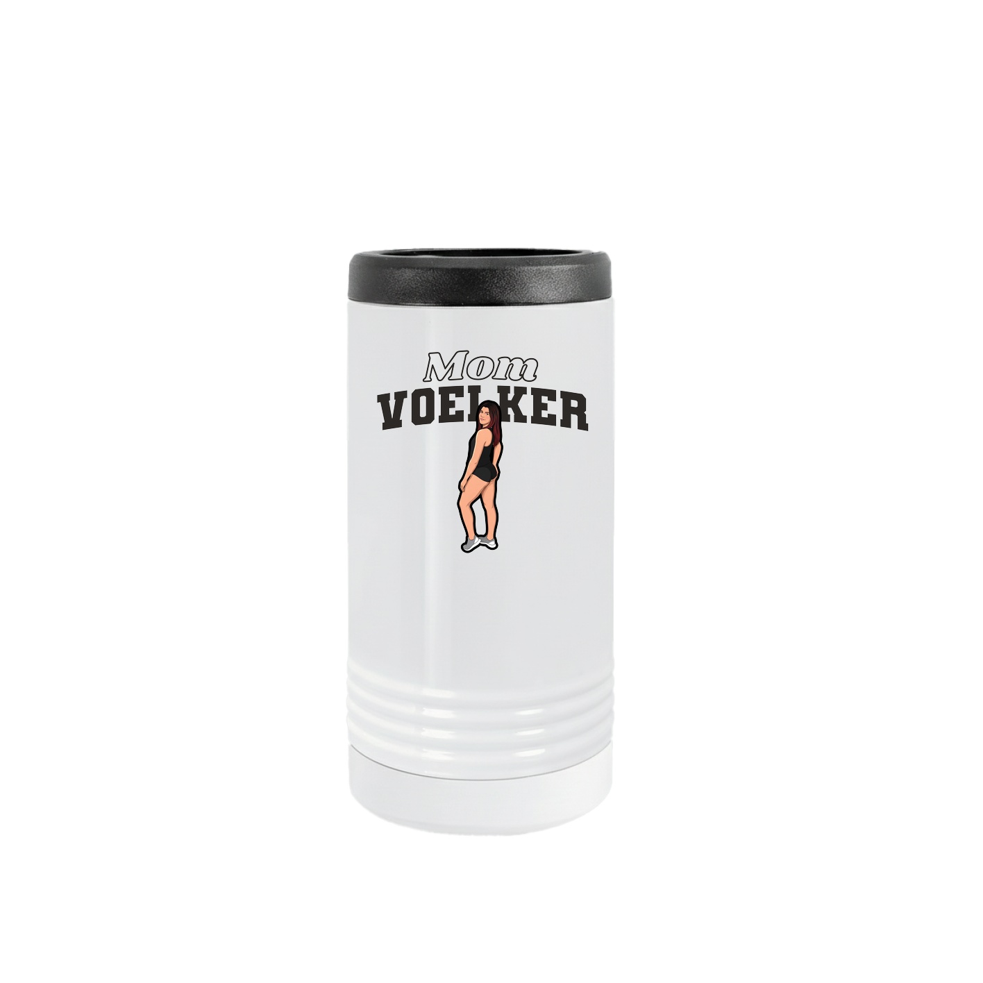 Slim Beverage Holder — Mothers Day Block in White