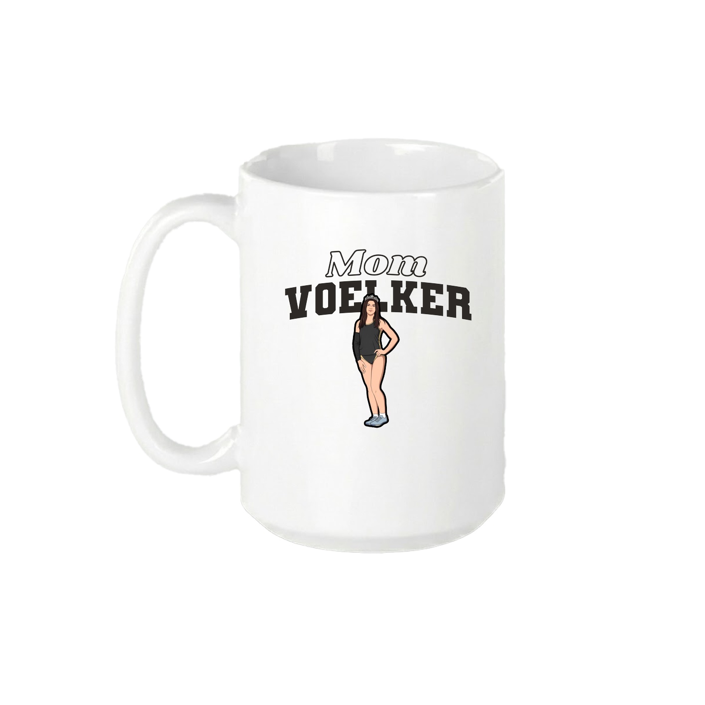 15oz Coffee Mug — Mothers Day Block in White