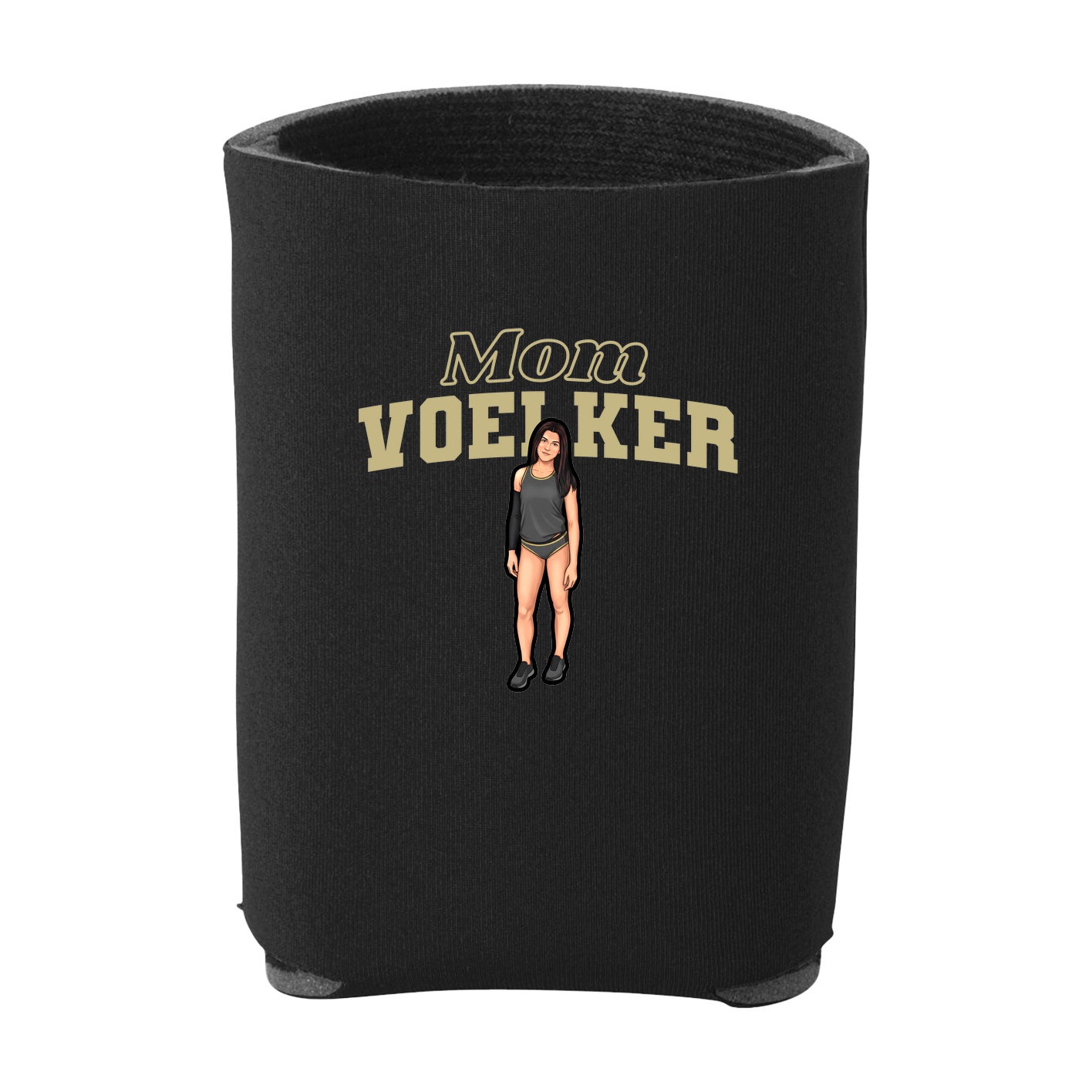 Can Holder — Mothers Day Block in Black