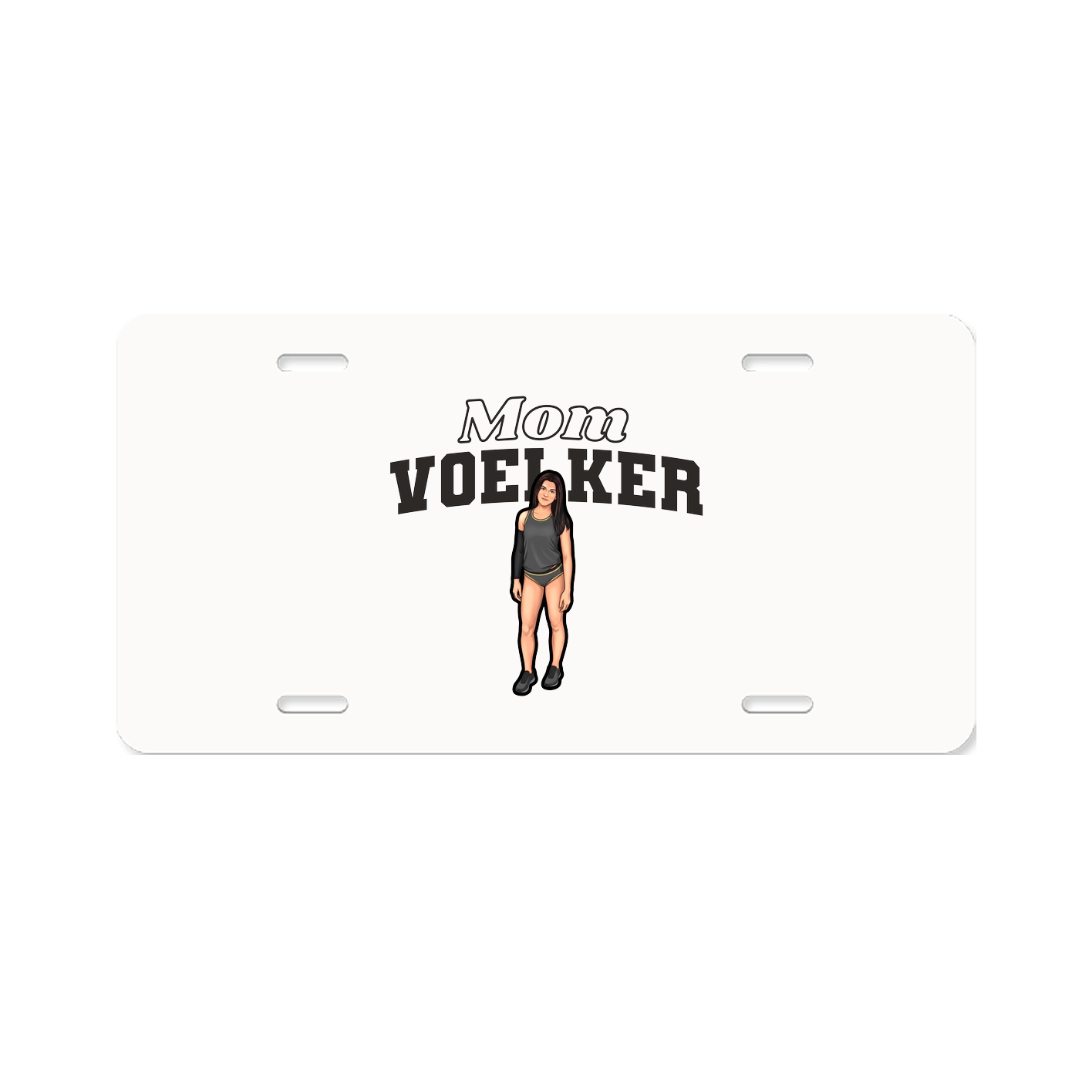 License Plate — Mothers Day Block in Classic
