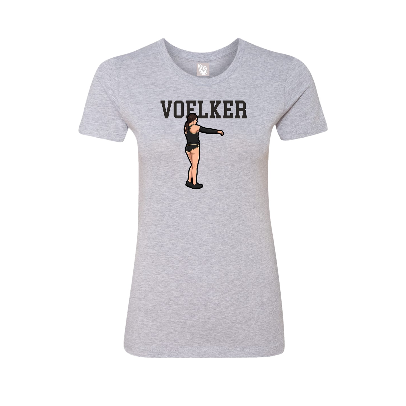 Fitted Women's Tee — Shirsey in Grey