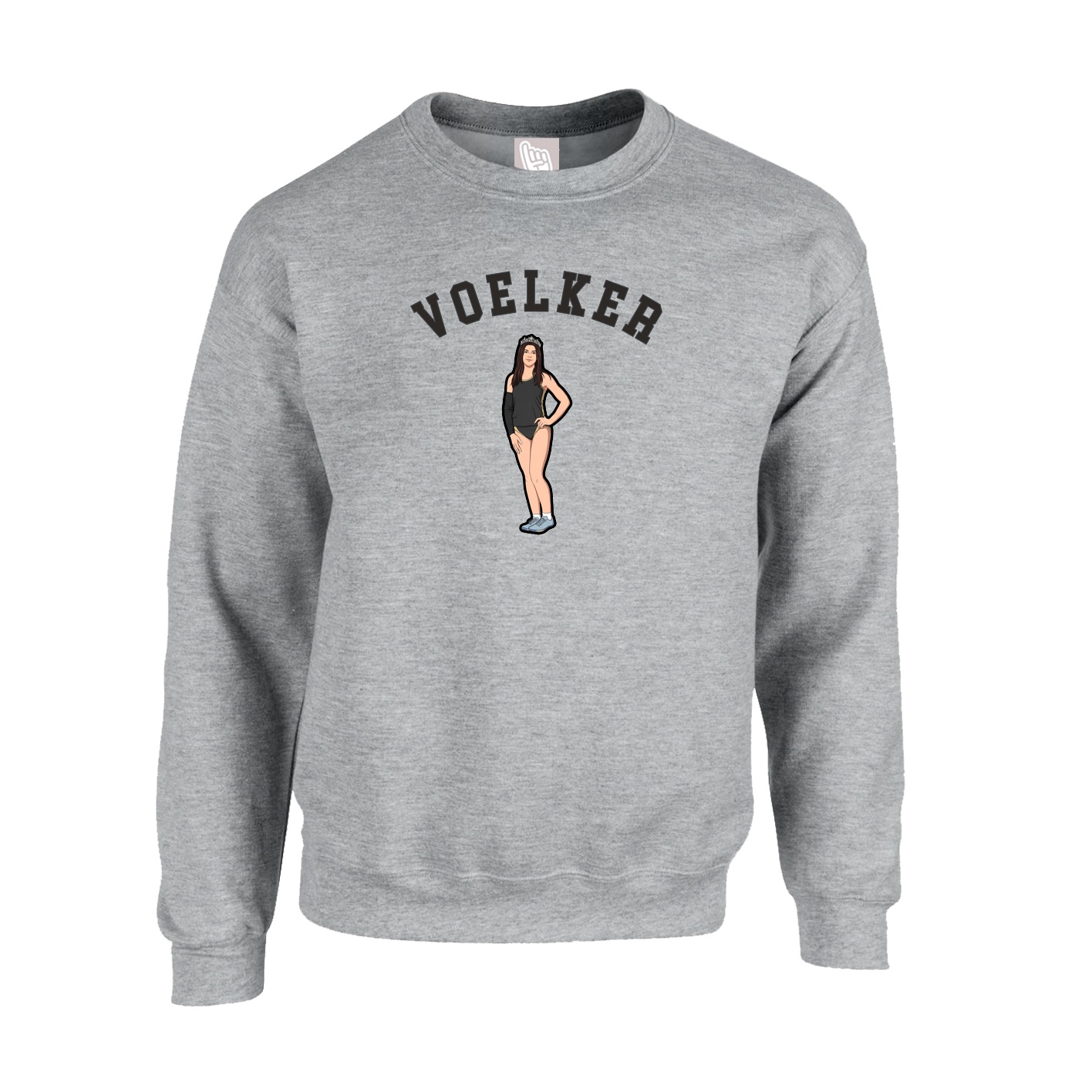 Fleece Crew — Shirsey Arch in Grey