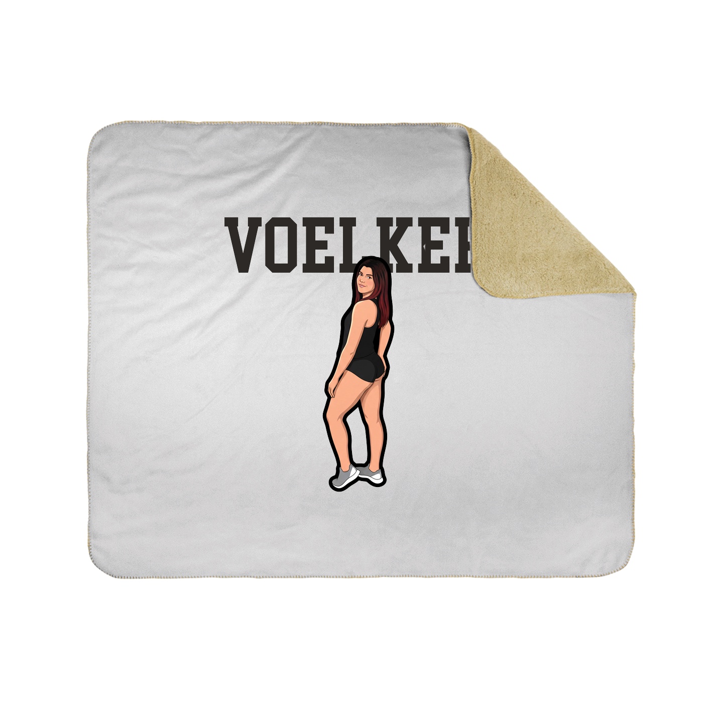 Throw Blanket — Shirsey in White