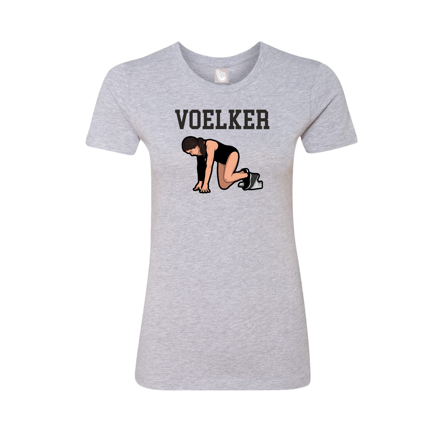 Fitted Women's Tee — Shirsey in Grey