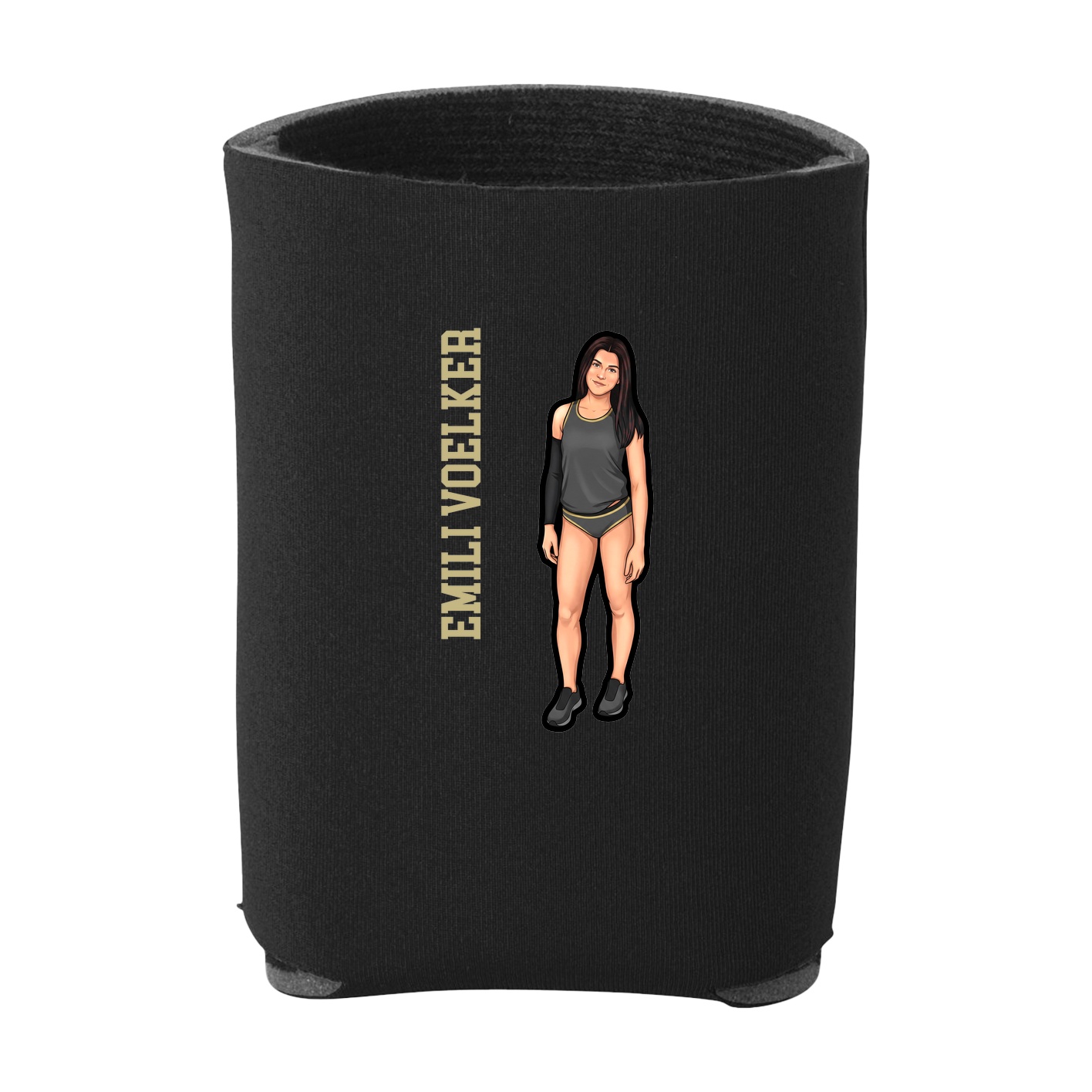 Can Holder — Name Vertical in Black