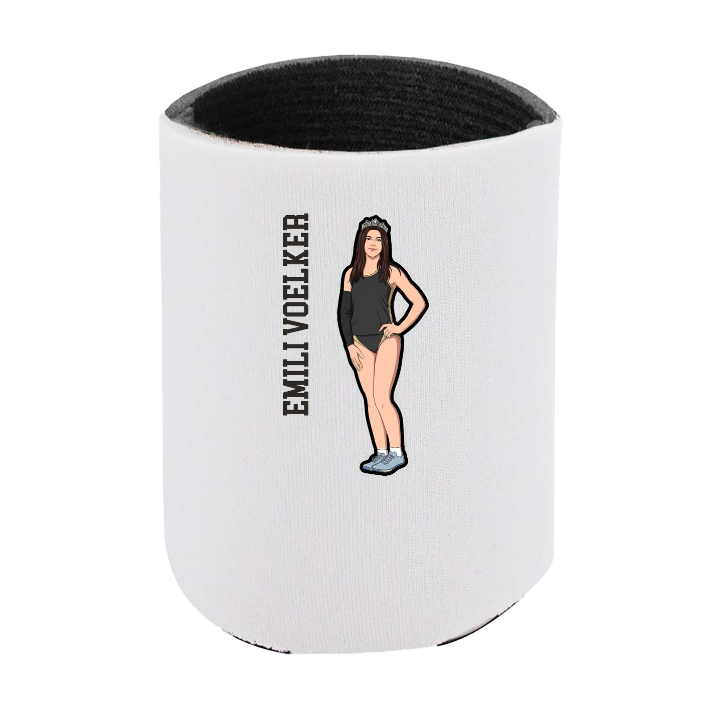 Can Holder — Name Vertical in White
