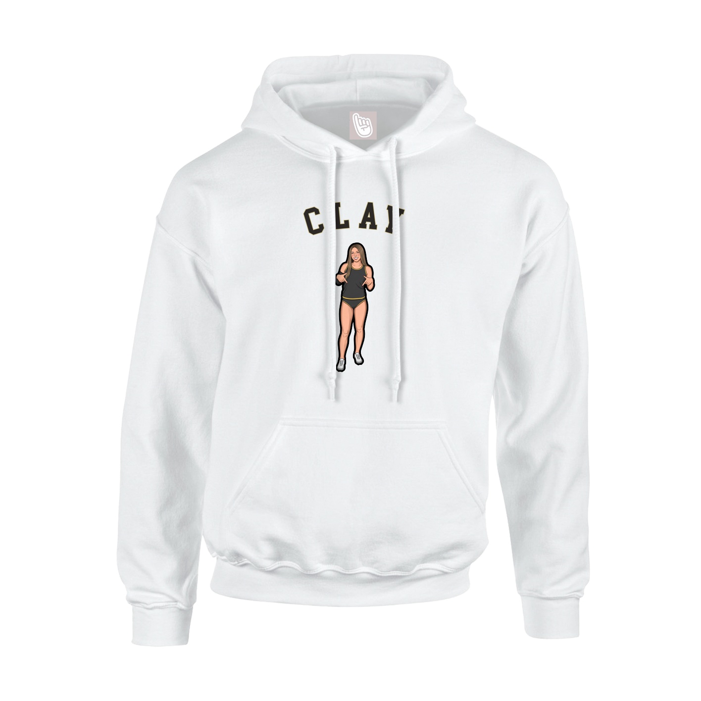 Youth Hoodie — Shirsey Arch in White
