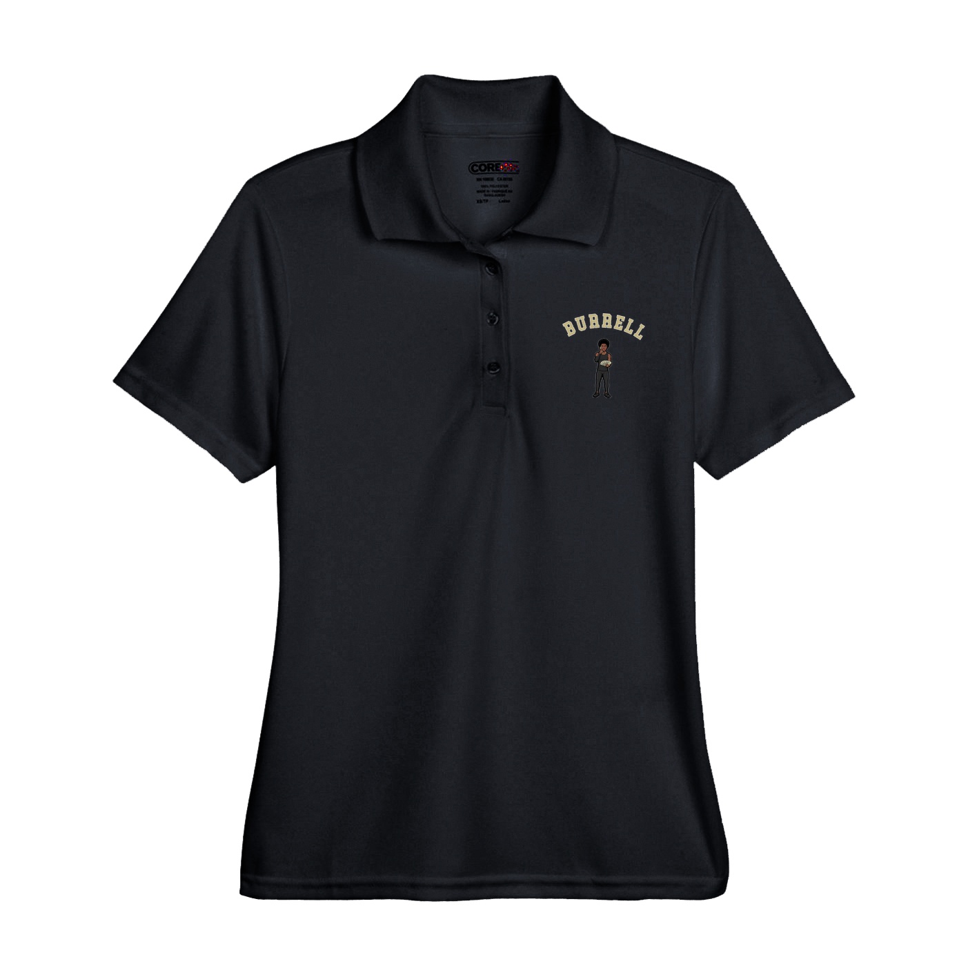 Womens Performance Polo — Shirsey Arch in Black