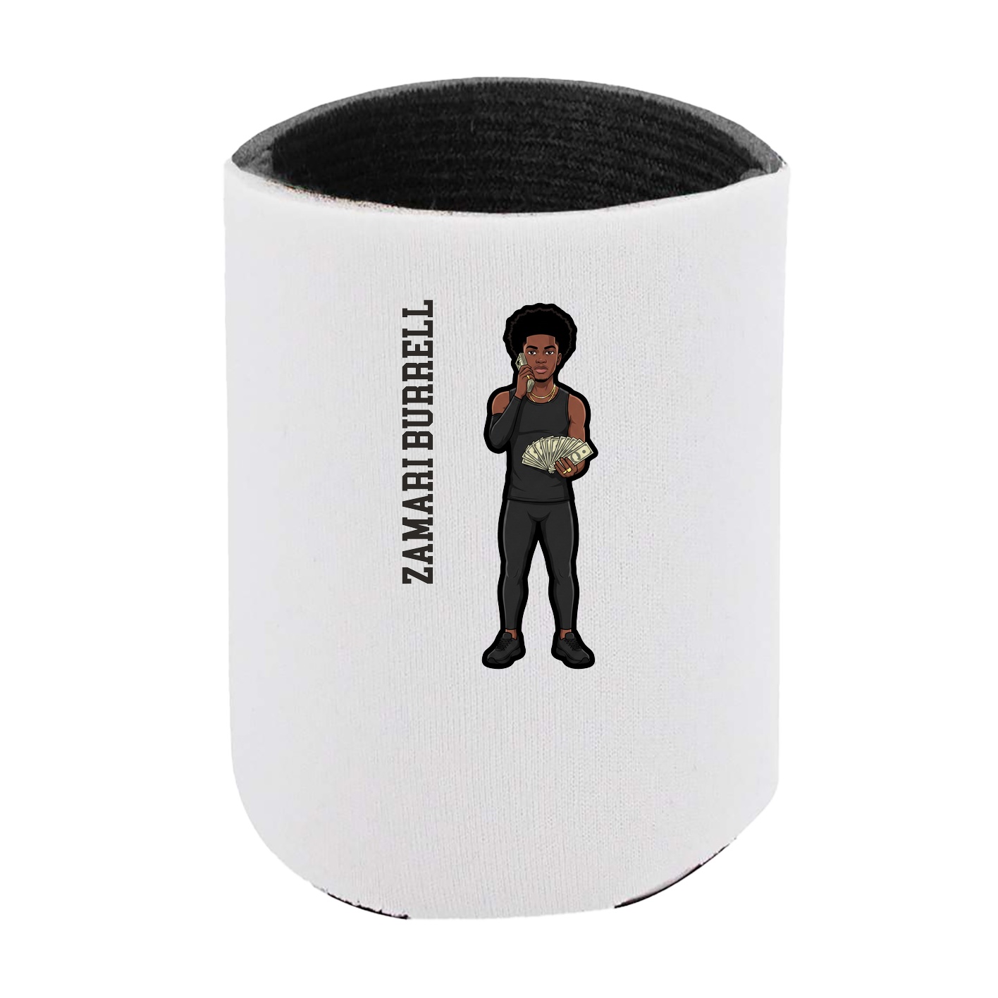 Can Holder — Name Vertical in White