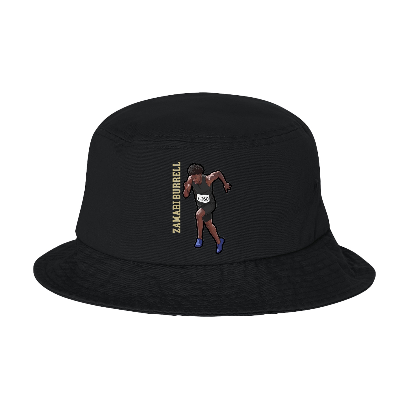 Bucket Cap — Name Vertical in Black