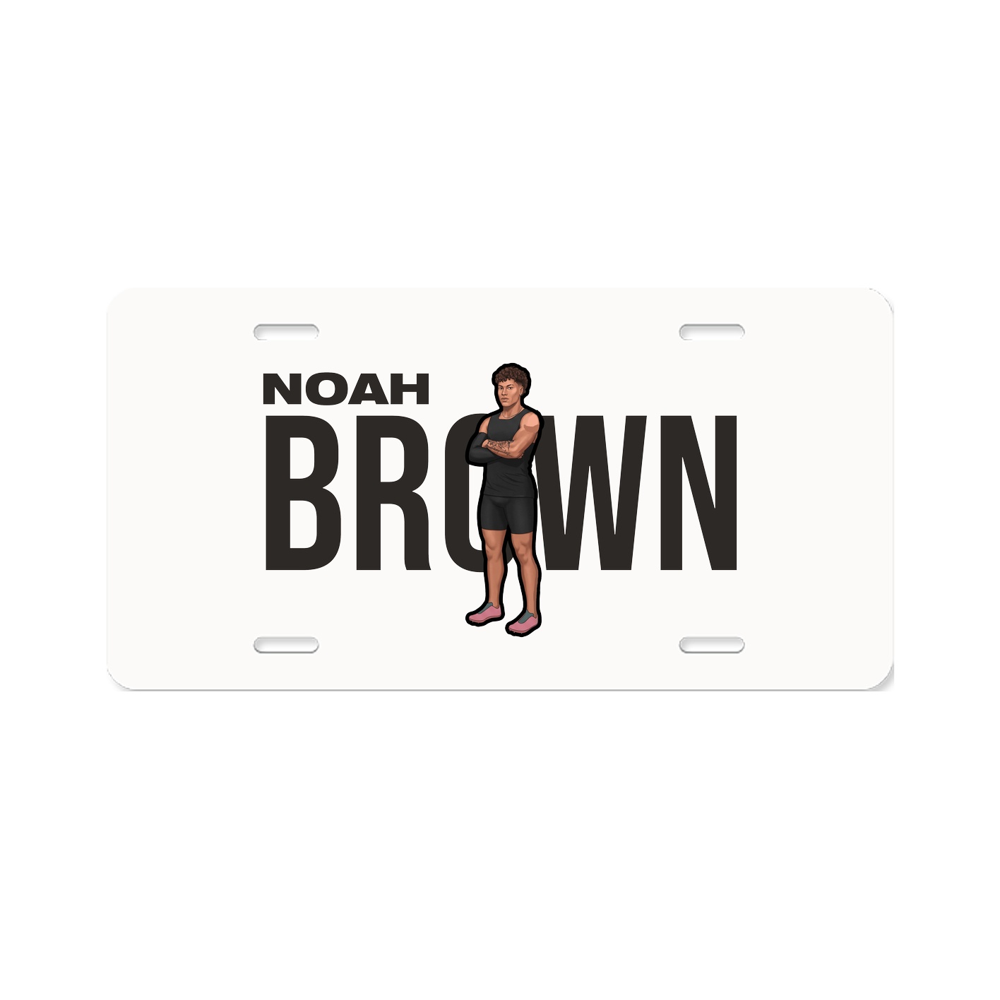 License Plate — Player Name in Classic