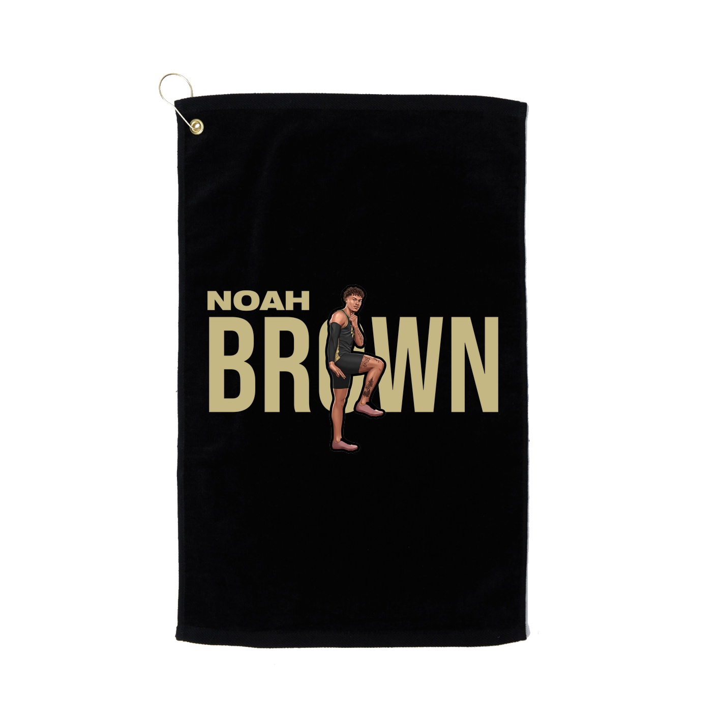 Golf Towel — Player Name in Black