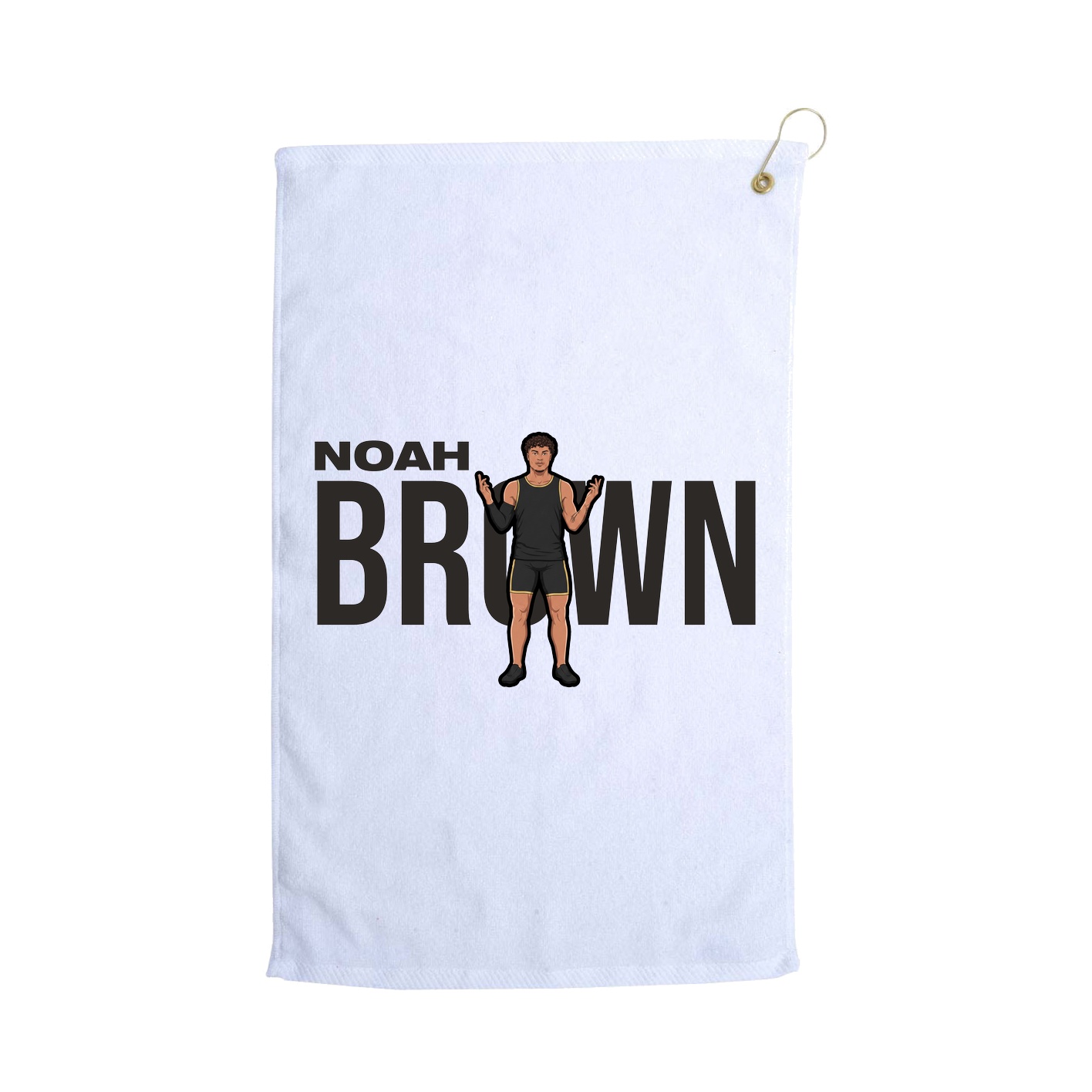 Golf Towel — Player Name in White