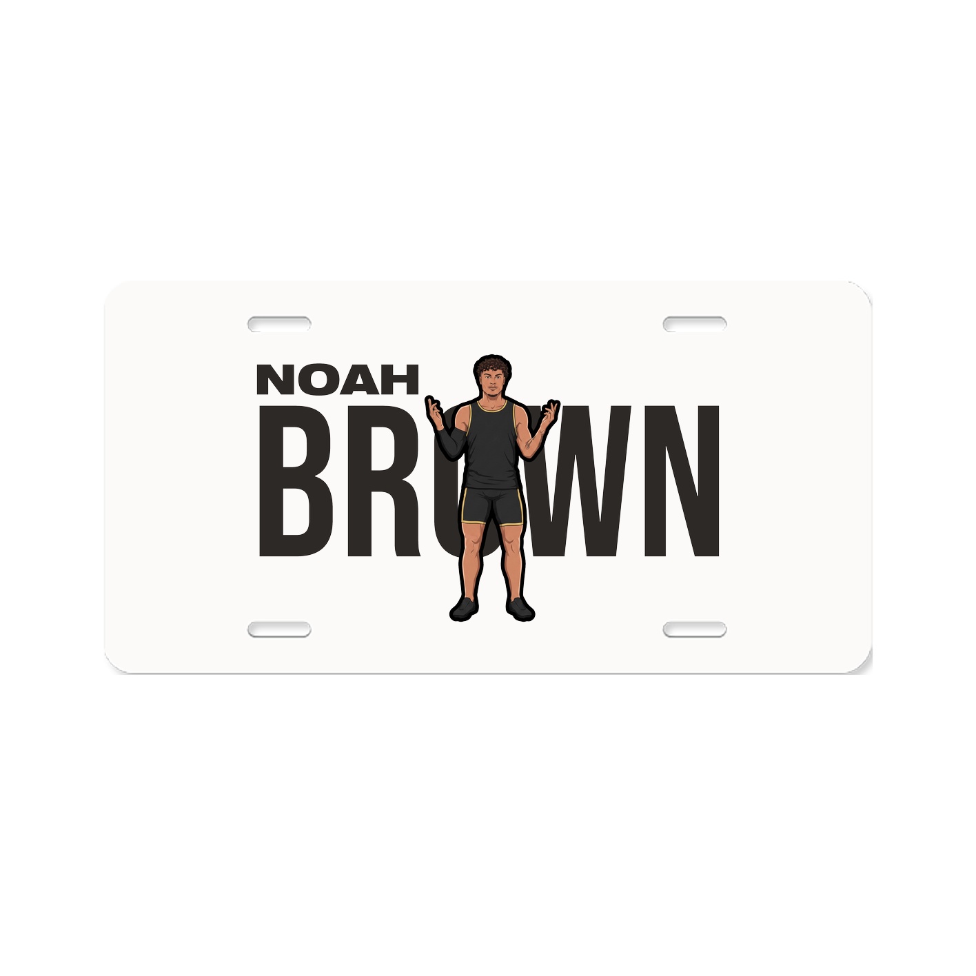 License Plate — Player Name in Classic
