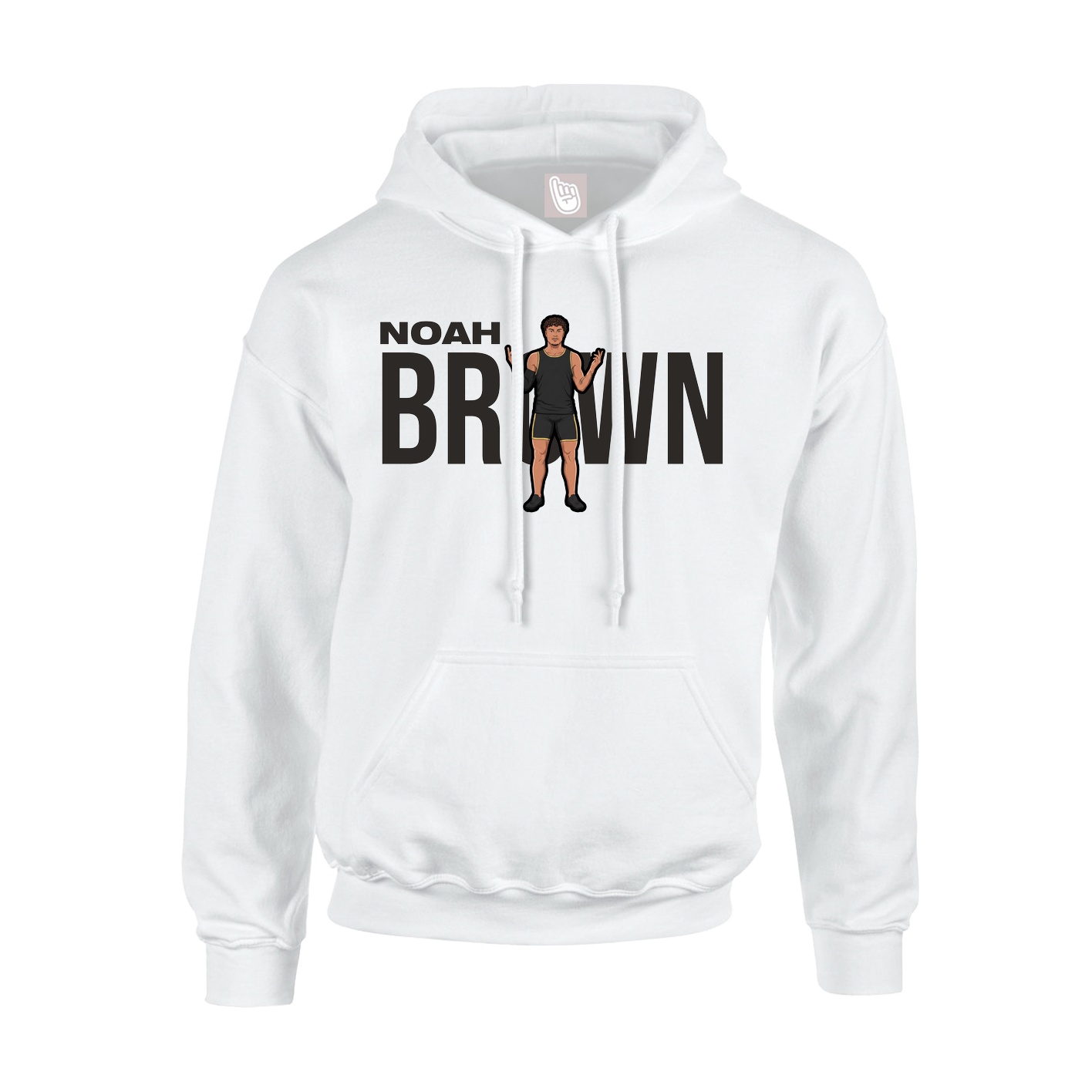 Youth Hoodie — Player Name in White