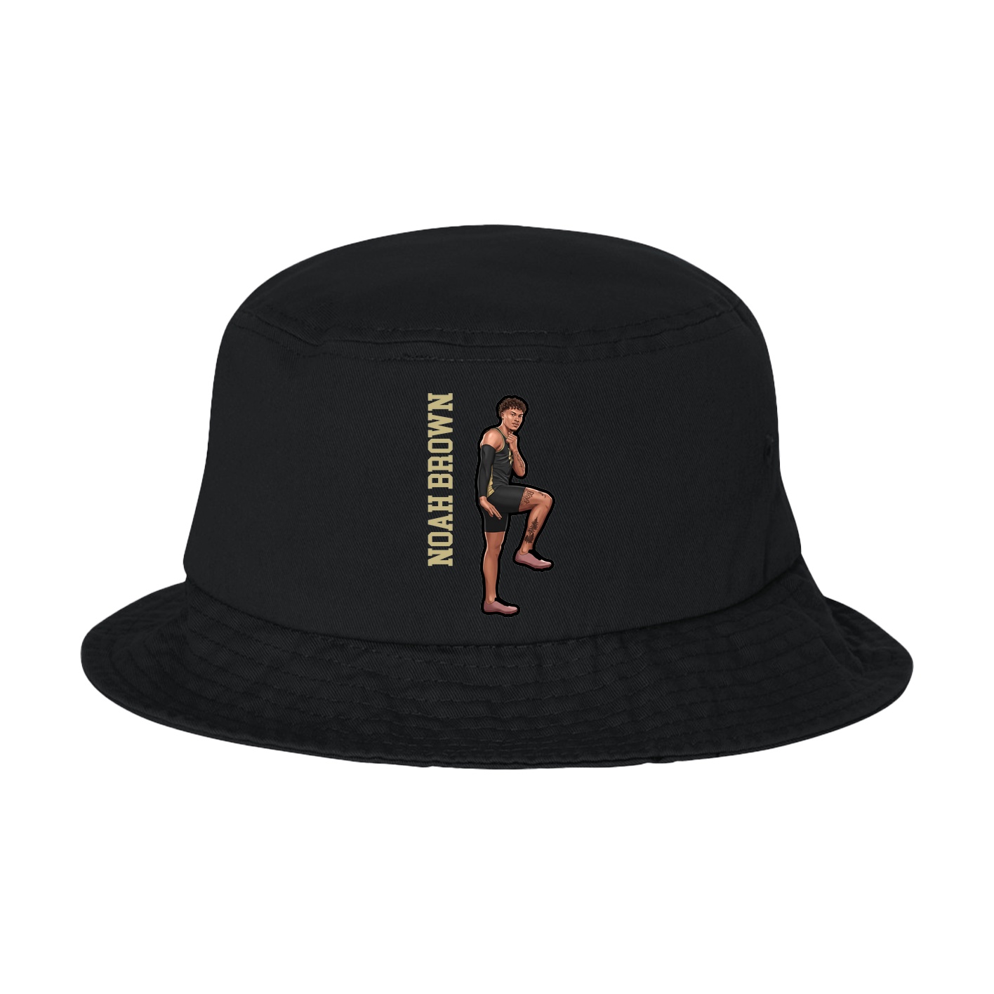 Bucket Cap — Name Vertical in Black