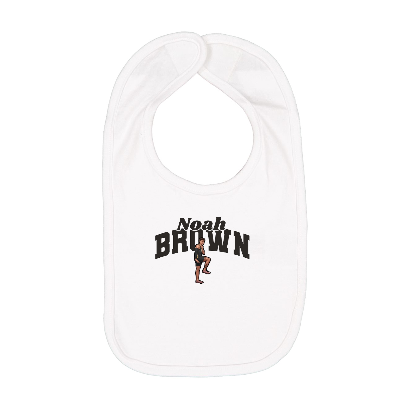 Infant Bib — Signature Arch in White