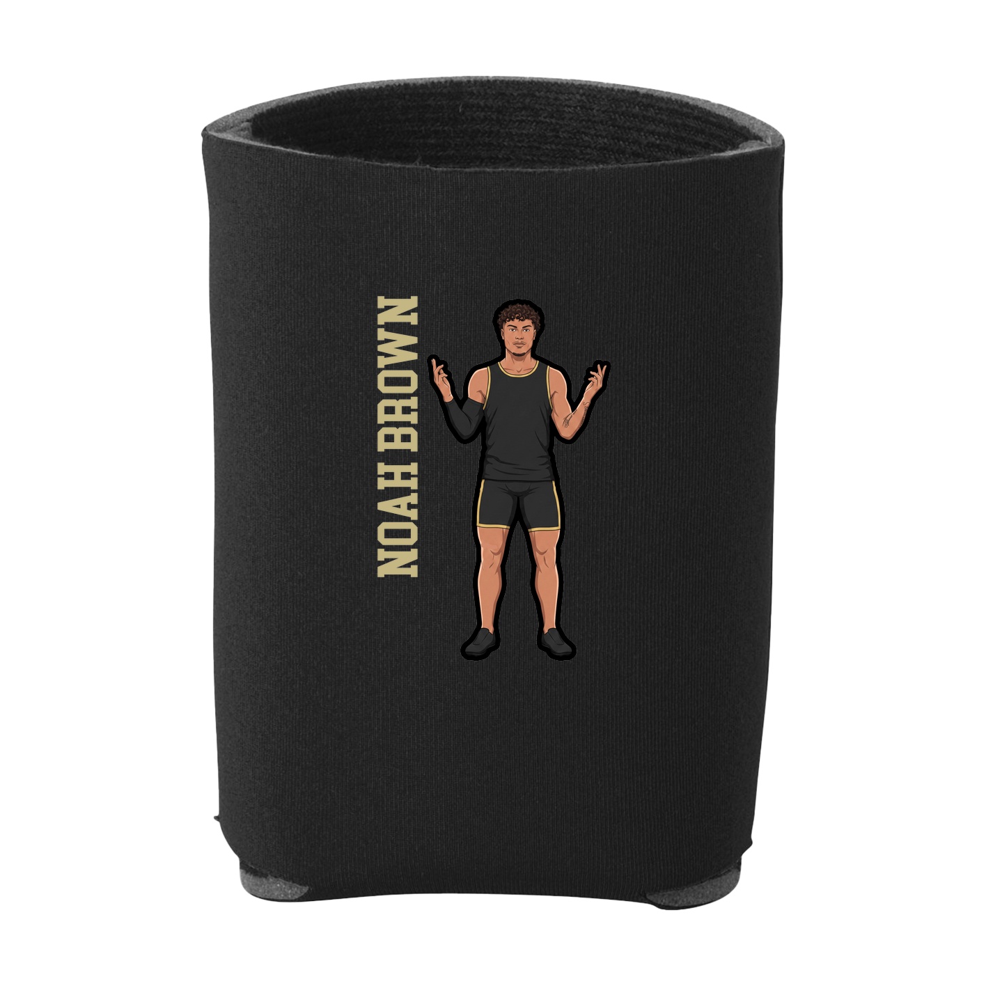 Can Holder — Name Vertical in Black