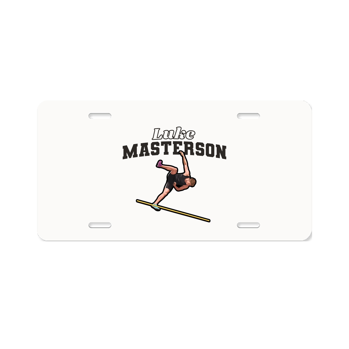 License Plate — Name Arch in Classic