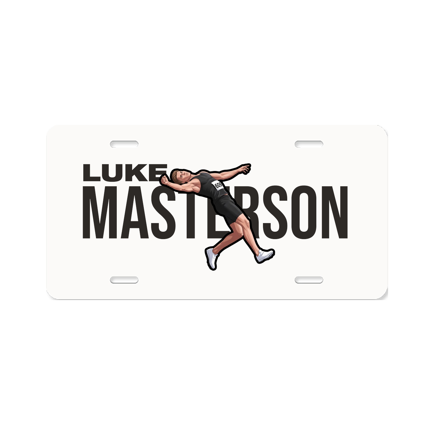 License Plate — Player Name in Classic