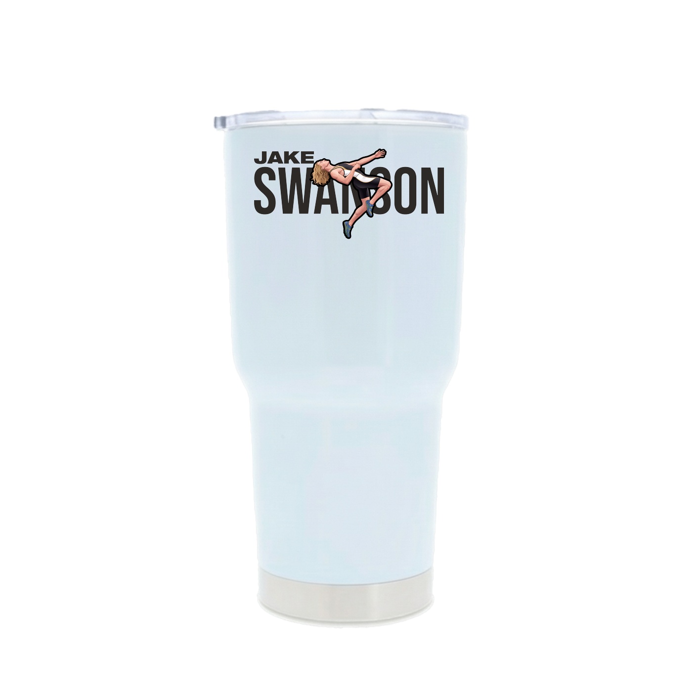 30oz Stainless Steel Tumbler — Player Name in White